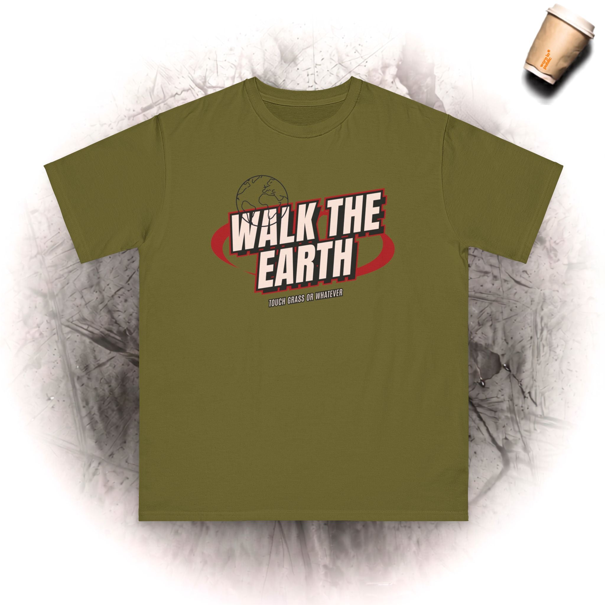 Walk The Earth BIO-T-Shirt | Retro Adventure Grafik-T-Shirt
