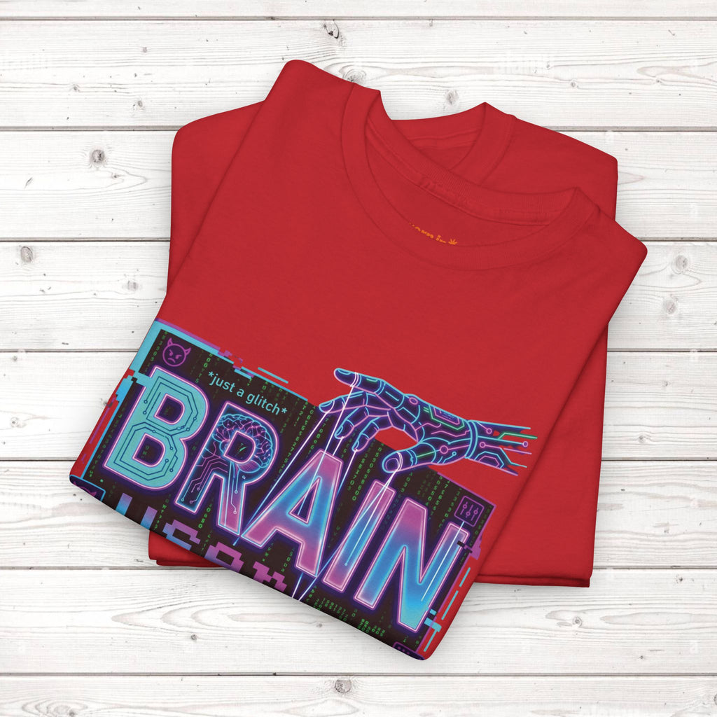 Brain User or Abuser GEN Z Unisex Tee — Retro Cyberpunk "Use Your Brain" Graphic T-Shirt