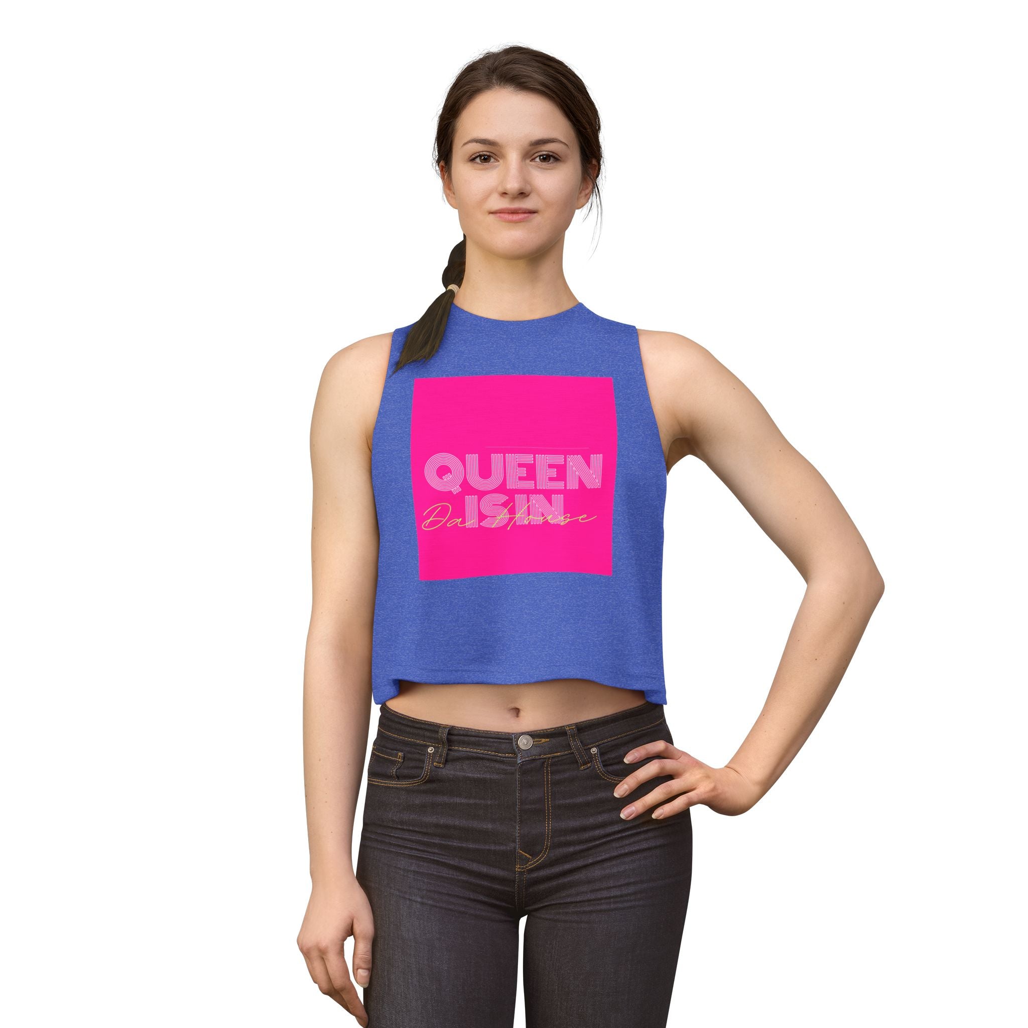 Queen Is In Da House Crop Top | Funny Bold Statement Graphic Top