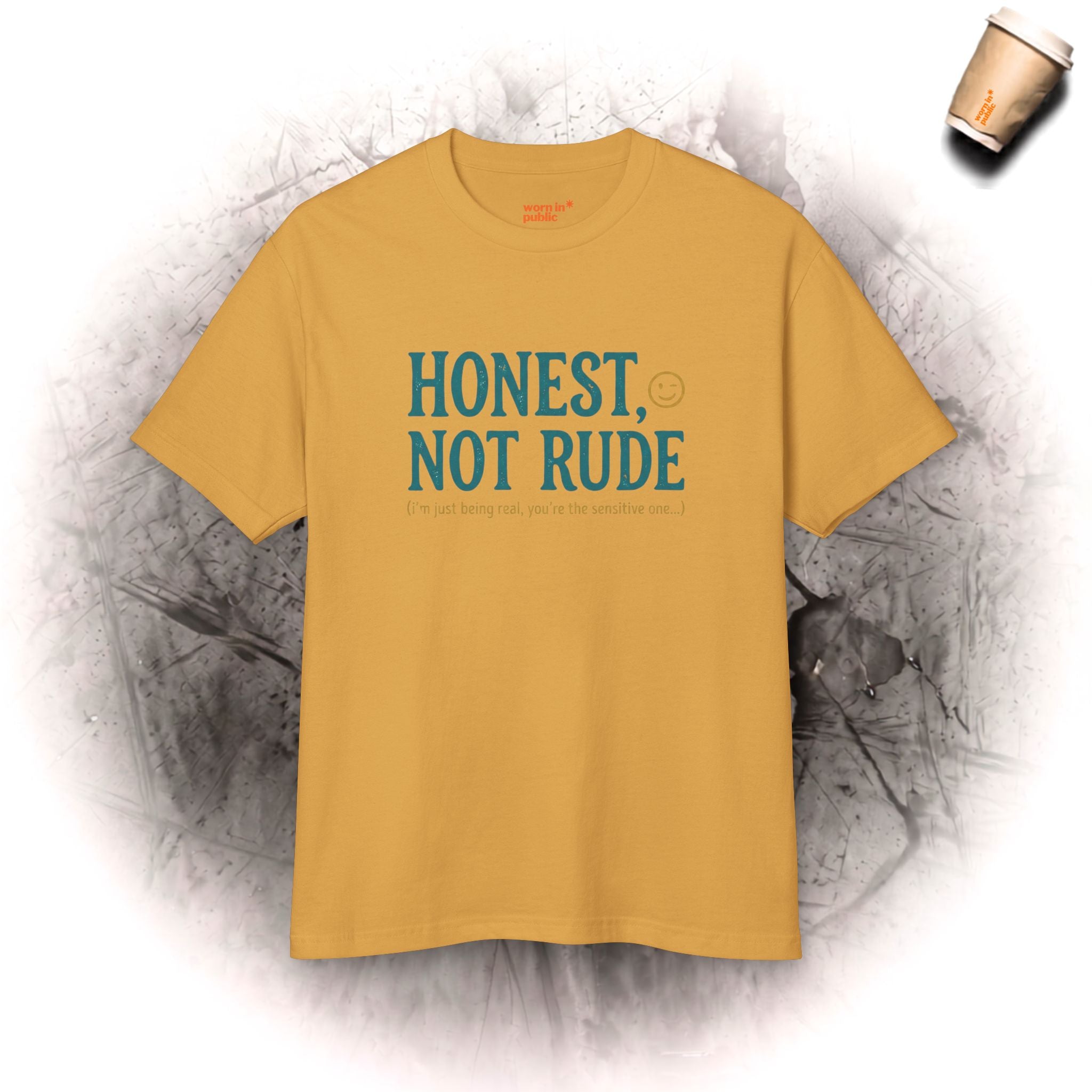 Ehrlich, nicht unhöflich | Lustiges sarkastisches Unisex-Grafik-T-Shirt für Real Talk