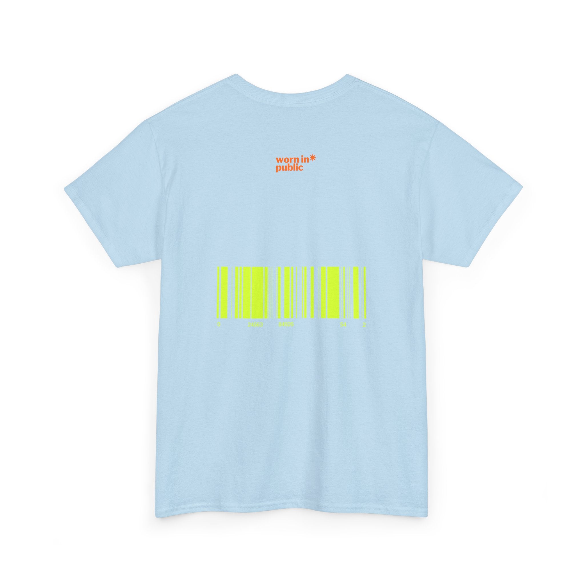 Luxuries of Life Neon Abstract Wave T-Shirt | Barcode Graphic Tee