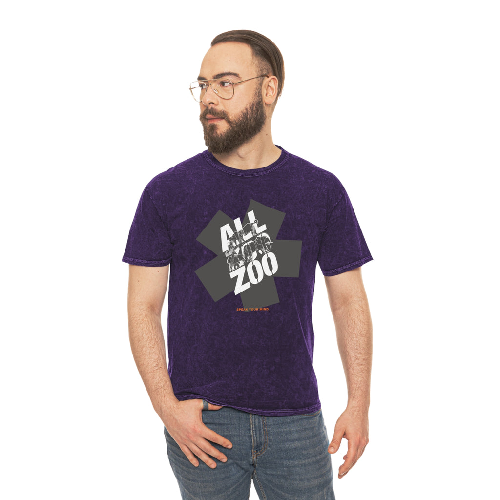 All Zoo Graphic Premium Mineral Wash T-Shirt | Vintage Washed Animal Graphic Tee