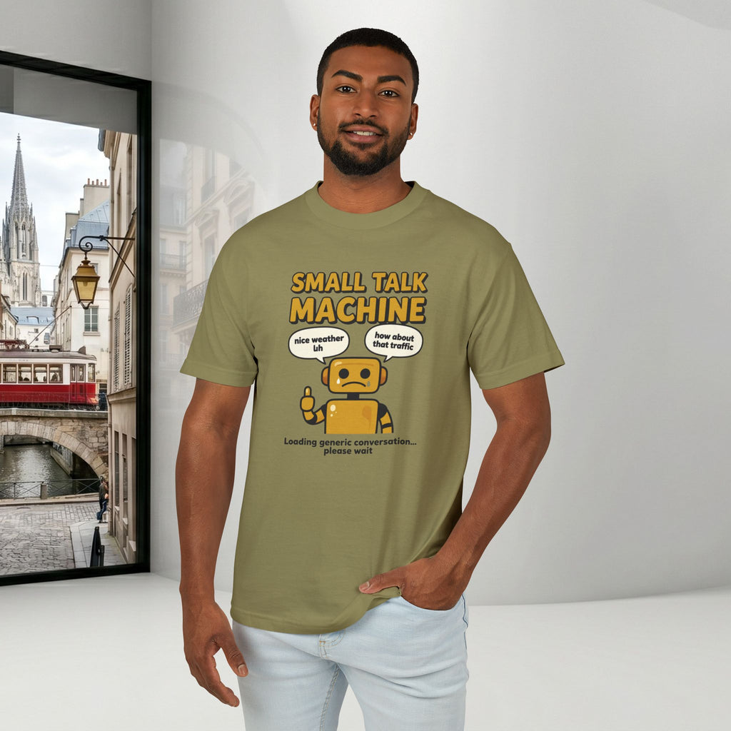 Small Talk Machine Unisex T-Shirt | Funny Introvert Gift Graphic Tee