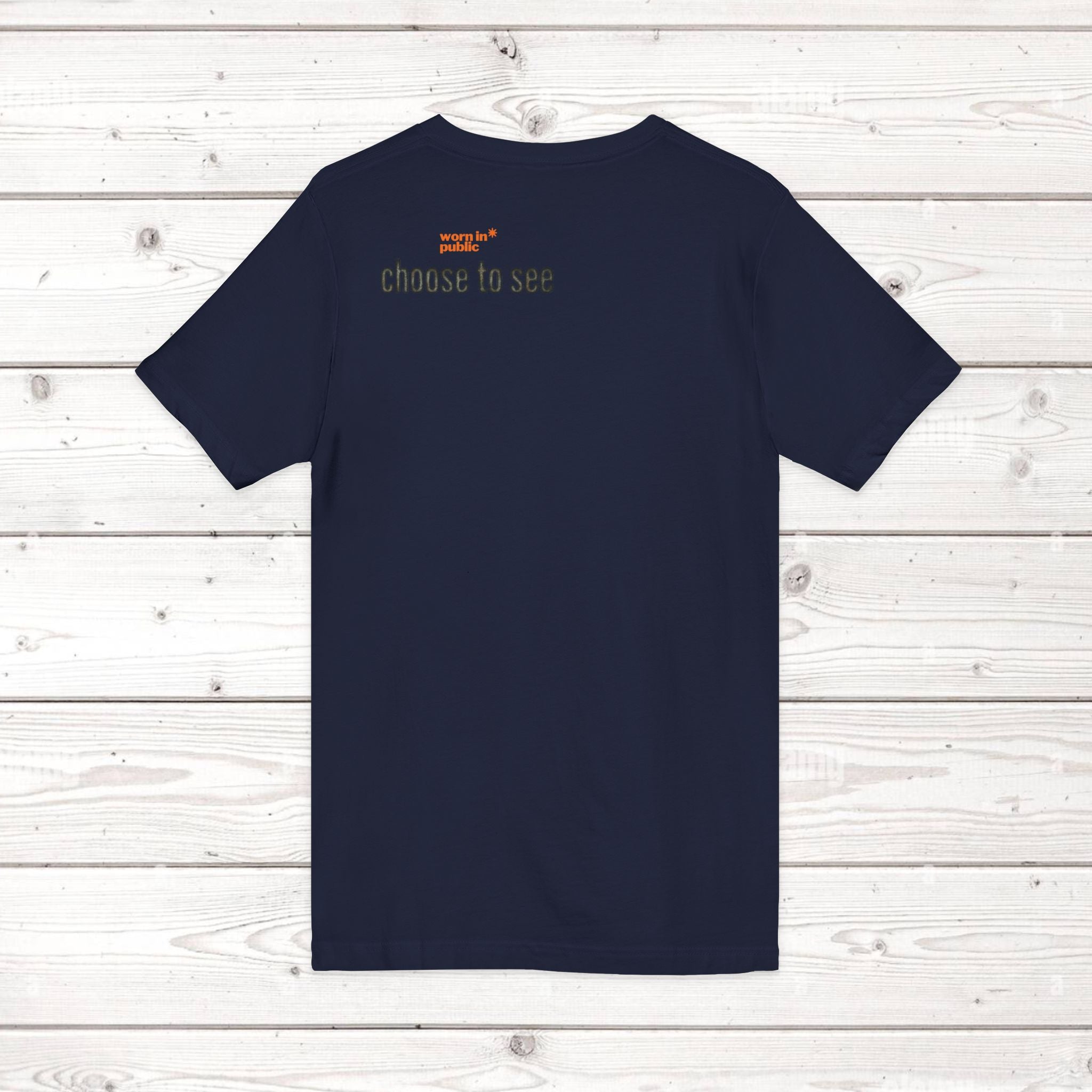 Brain User or Abuser Mens V-Neck Tee — Choose to See Graphic Awareness Shirt