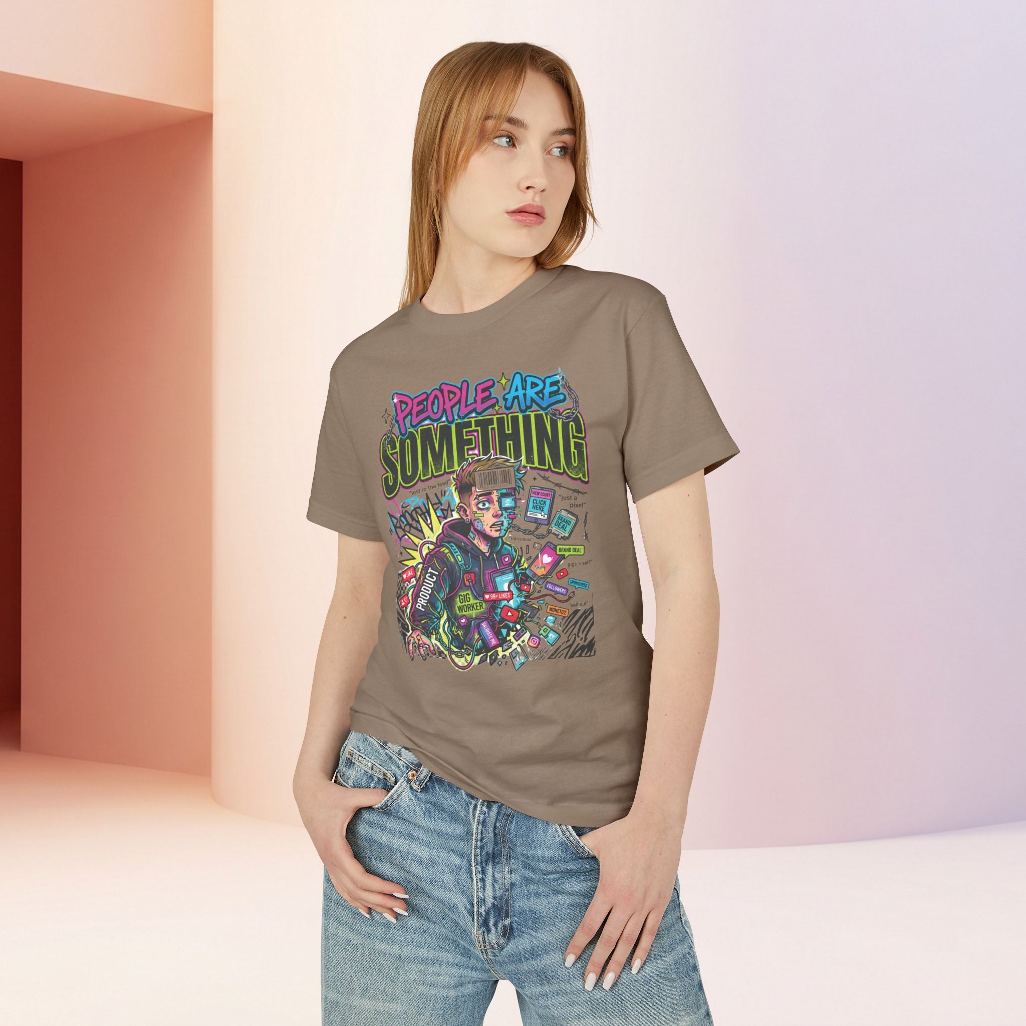 People Are Something | Unisex Retro Cyber Pop Art Graphic Tee