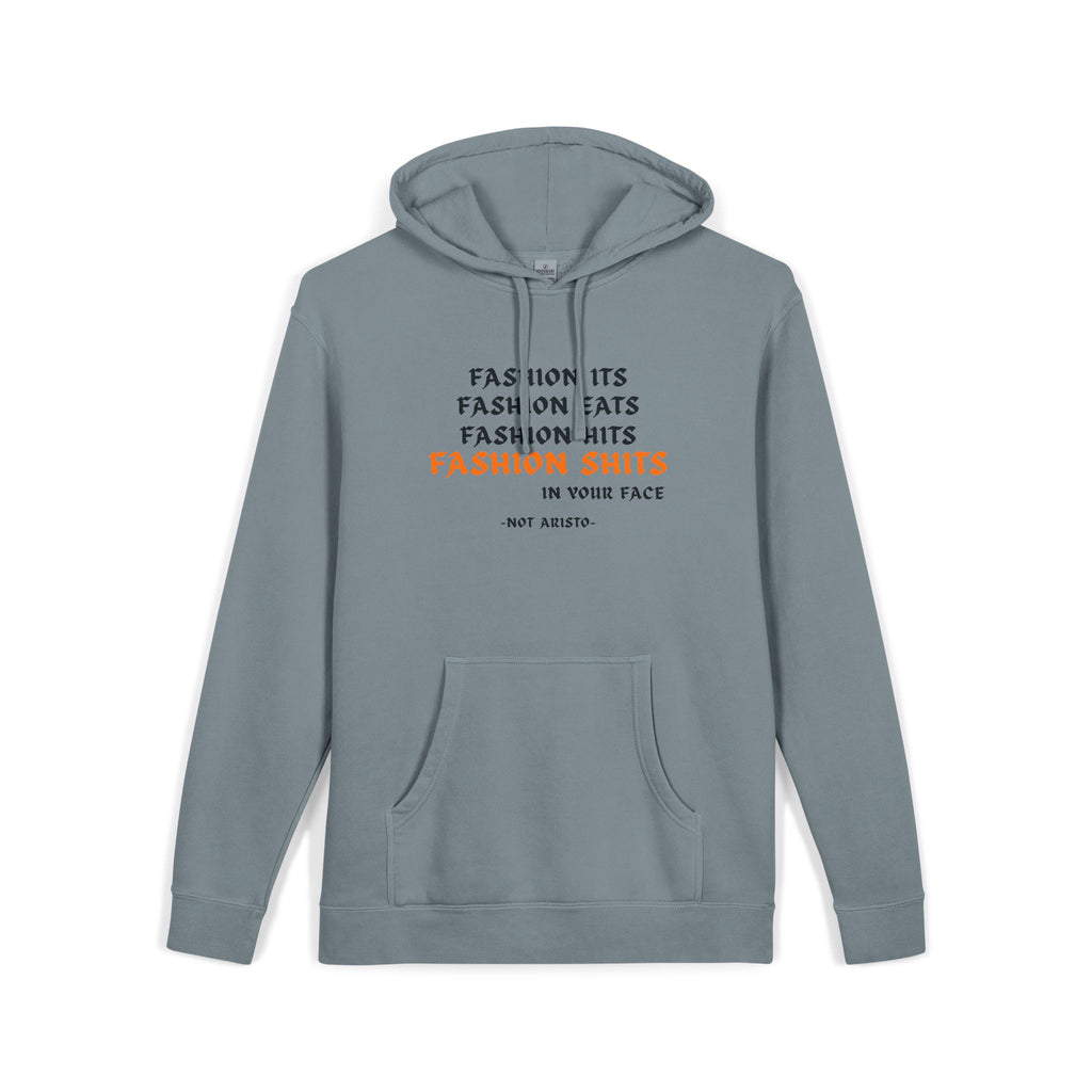 Fashion SHITS Hoodie | Minimal 'Crate' Graphic Pullover in Vintage Wash