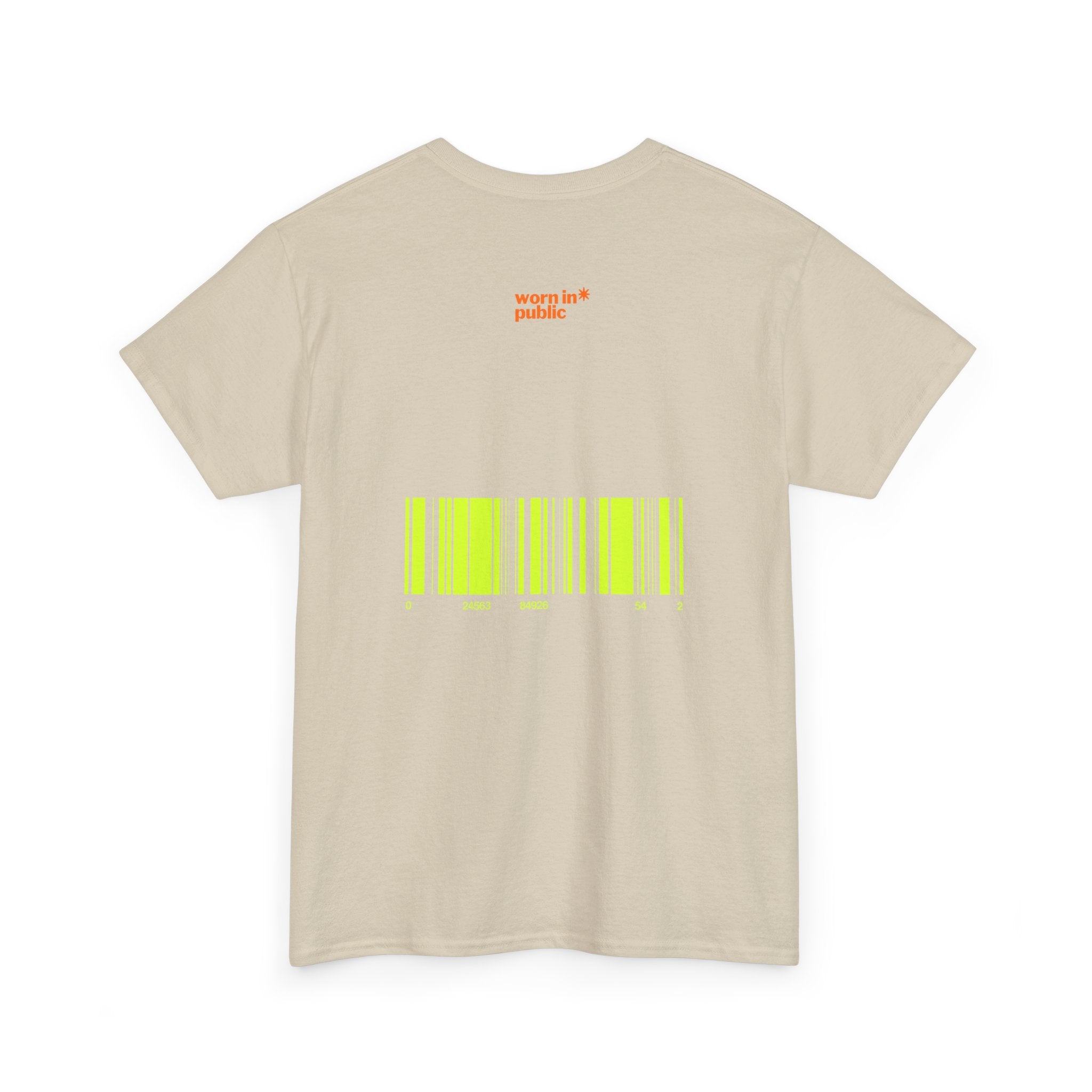 Luxuries of Life Neon Abstract Wave T-Shirt | Barcode Graphic Tee