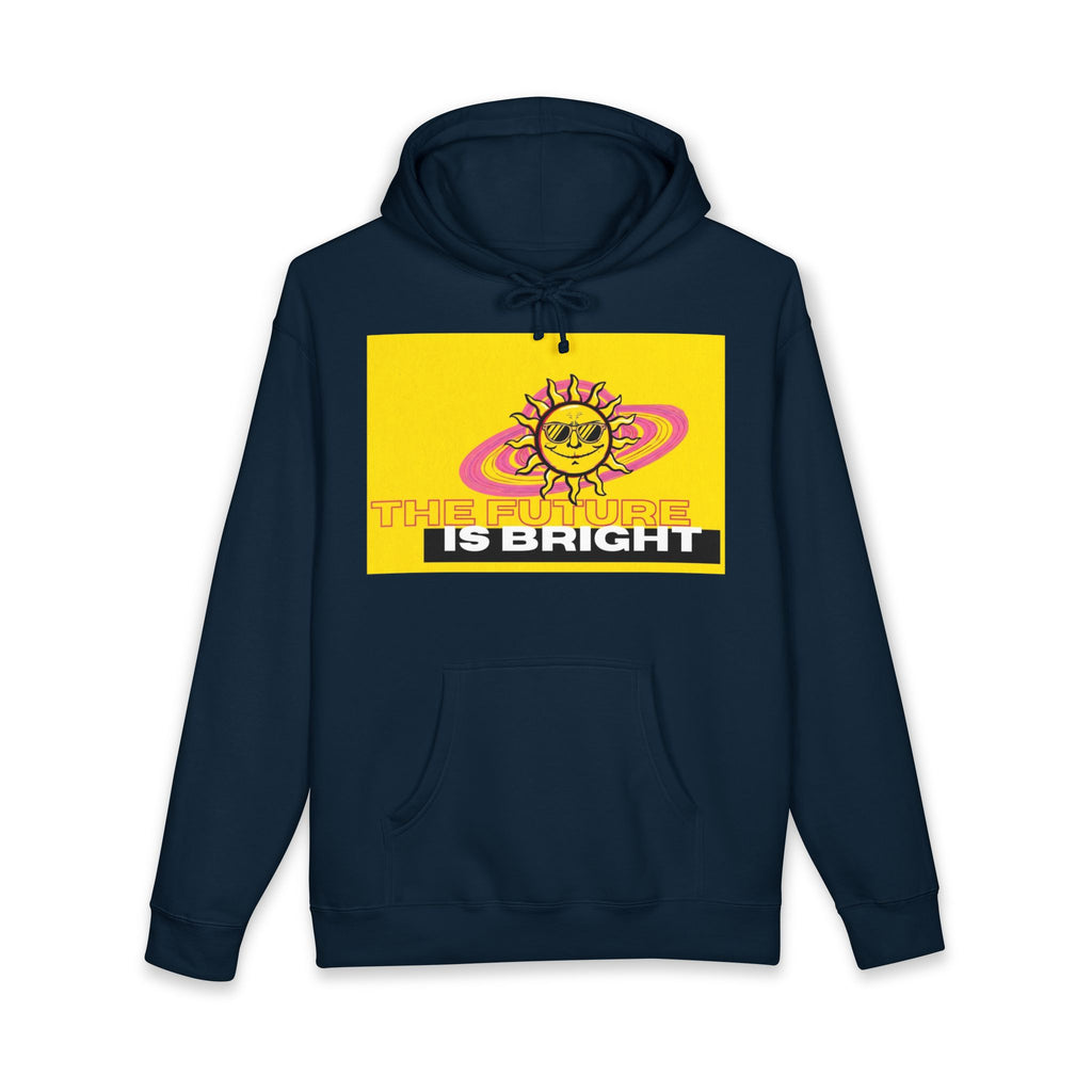 The Future Is Bright Hoodie | Retro Sun Graphic Pullover Sweatshirt