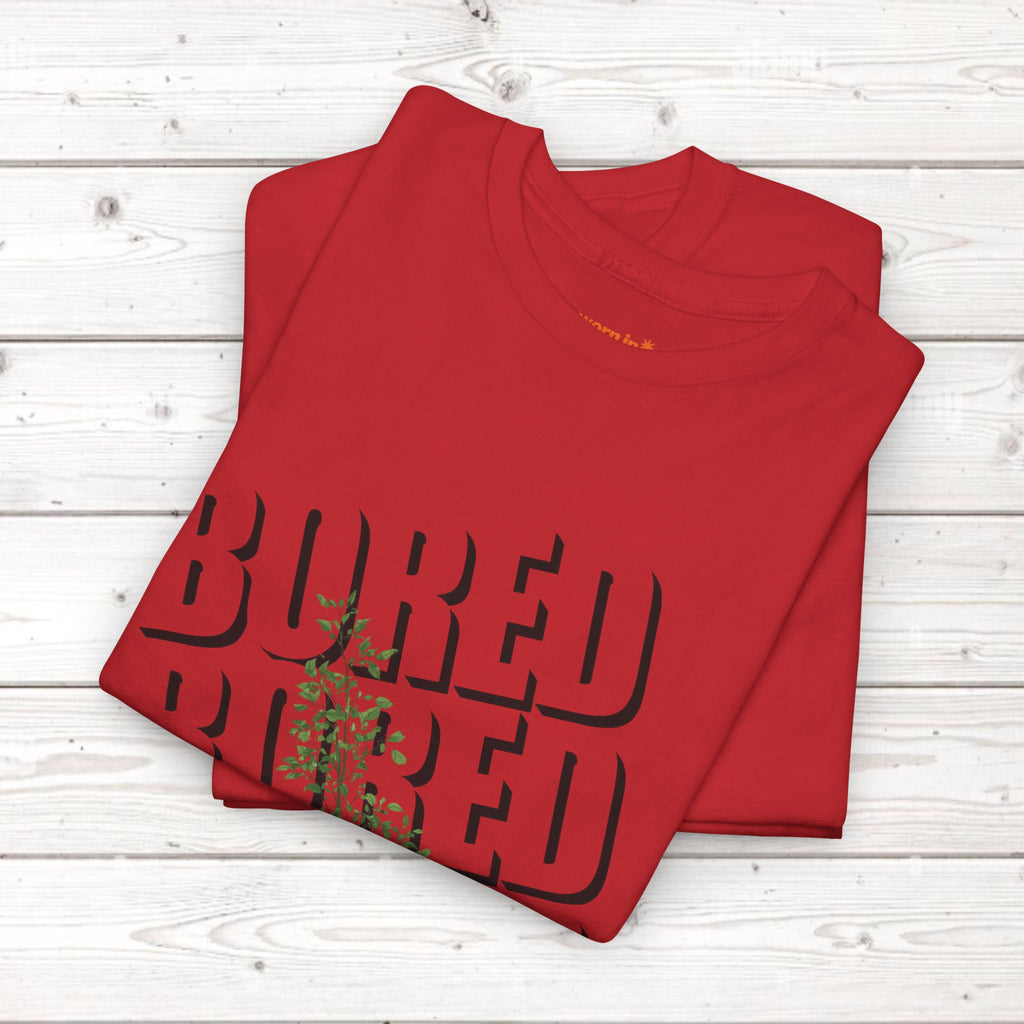 Unisex Botanical Tee — "Feel Free to Be Bored" Graphic T-Shirt
