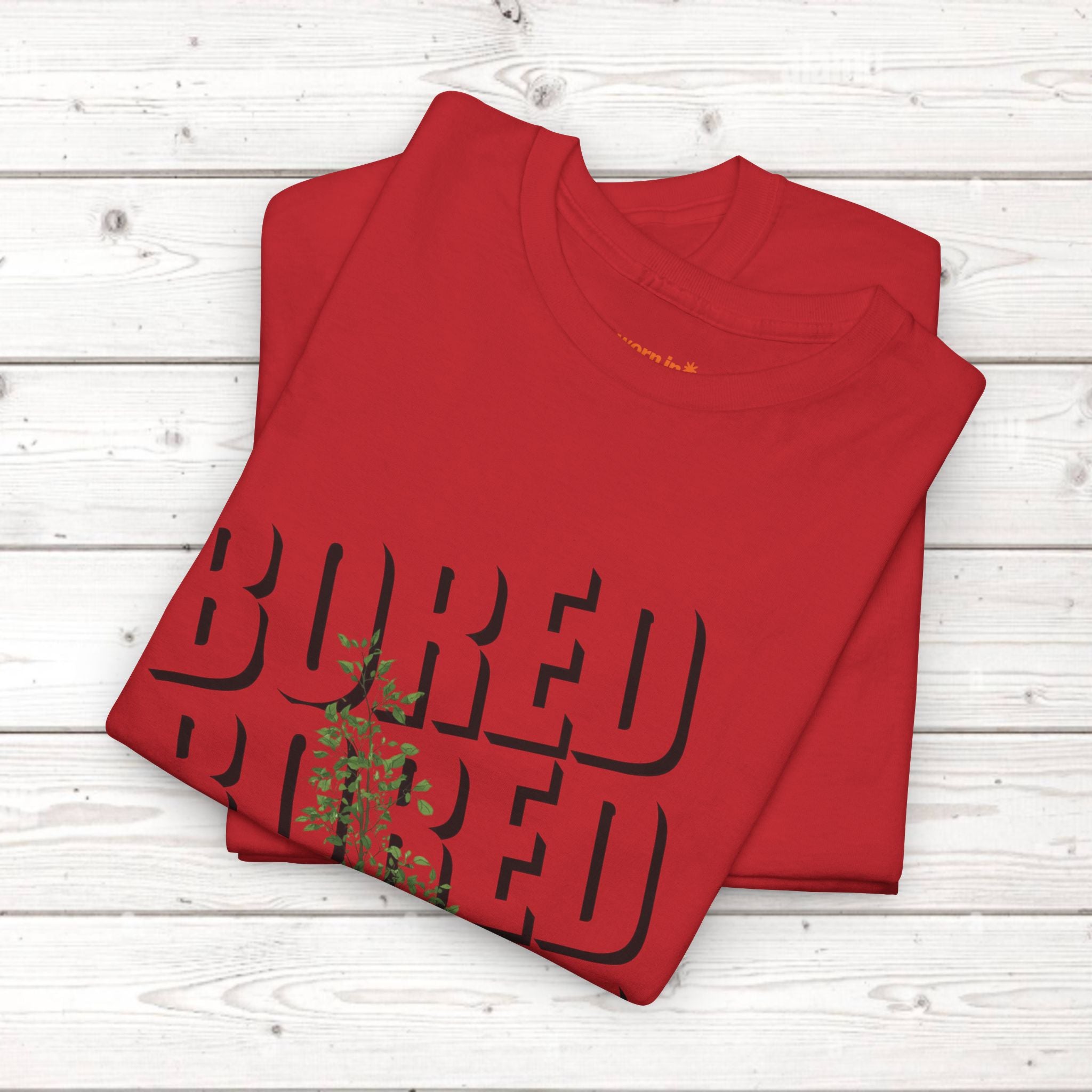Unisex Botanical Tee — "Feel Free to Be Bored" Graphic T-Shirt