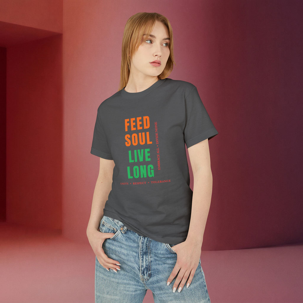 Feed Soul Live Long | Retro Unity Unisex Graphic Tee