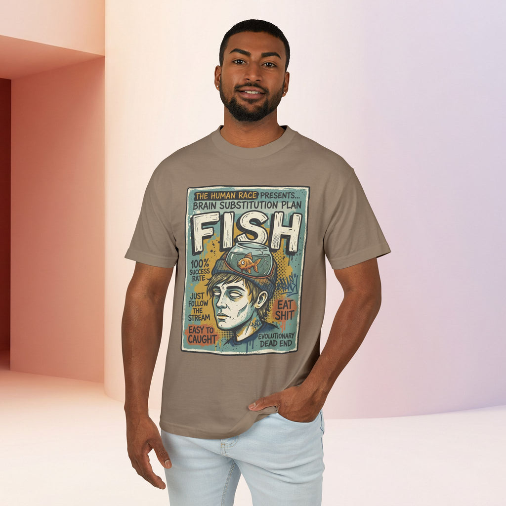 Fish Brain | Unisex Vintage Surreal Graphic Tee