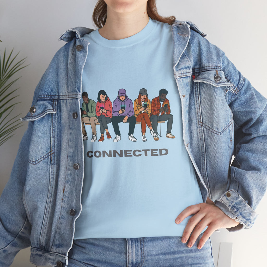 Connected Friends Graphic Tee – Casual Unisex Crewneck Shirt