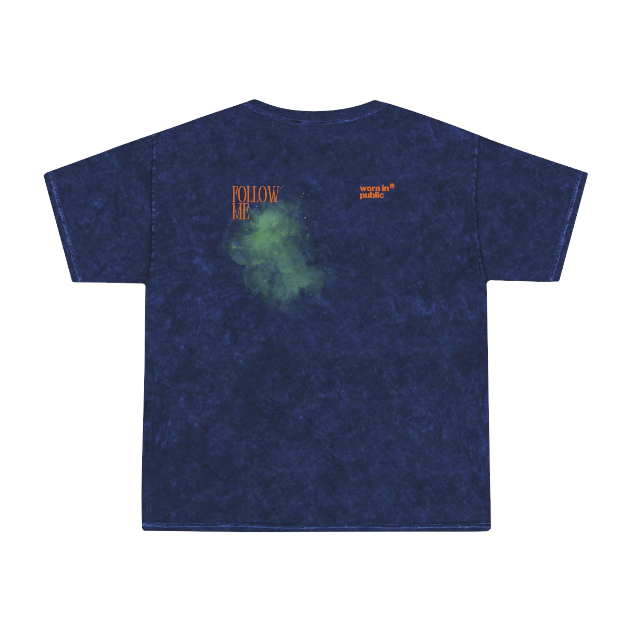 Camiseta "Sigue Adelante" con lavado mineral premium | Camiseta gráfica con lavado vintage