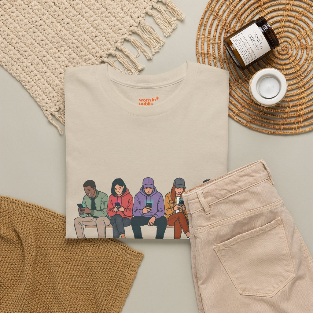 Connected Friends Graphic Tee – Casual Unisex Crewneck Shirt