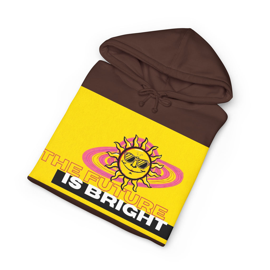 The Future Is Bright Hoodie | Retro Sun Graphic Pullover Sweatshirt