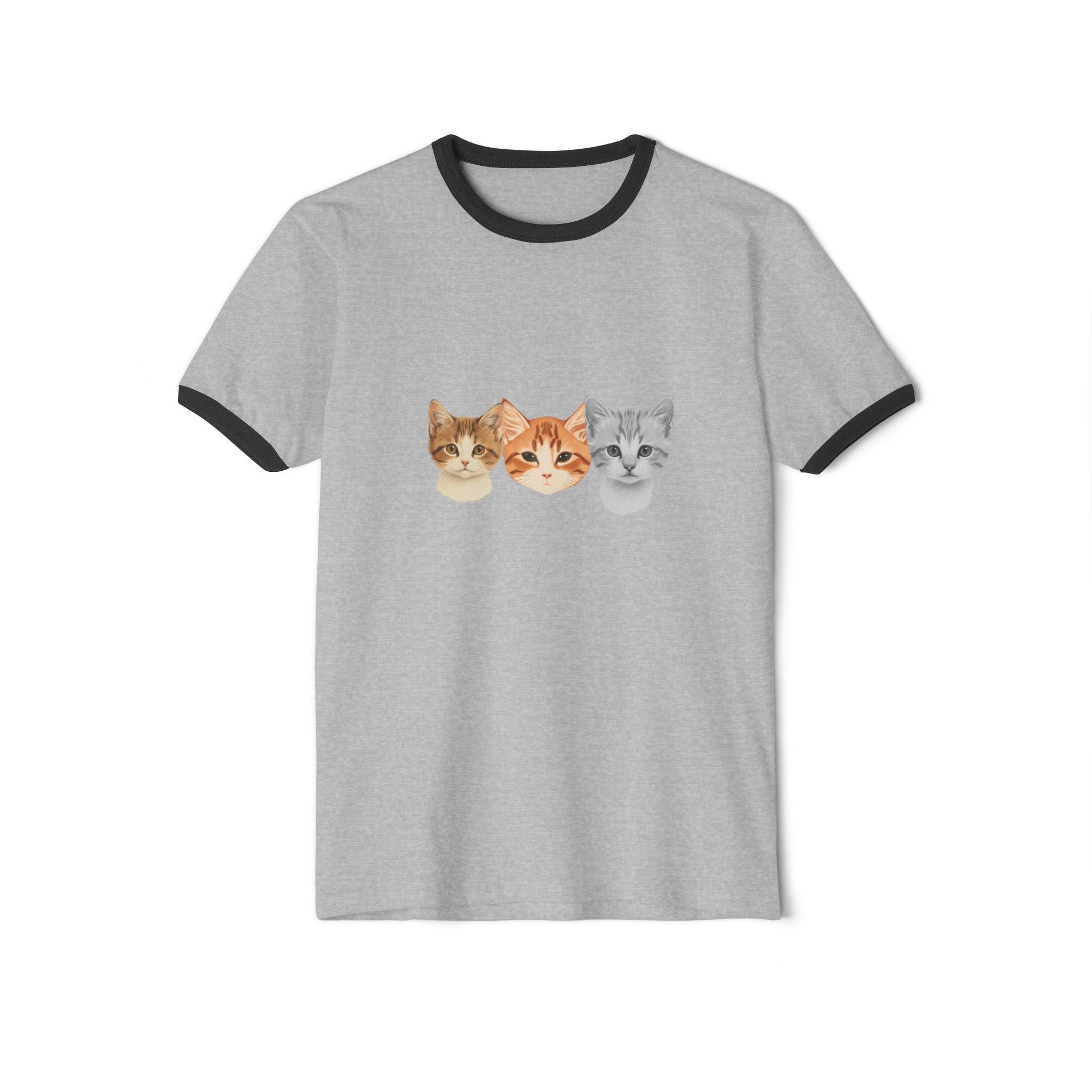 3 Kittens Full of Kuteness Cute Cat Ringer T-Shirt | Worn In Public
