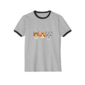 3 Kittens Full of Kuteness Unisex Ringer T-Shirt | Cute Cat Graphic Tee