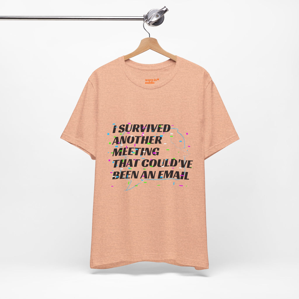 I Survived Another Meeting That Could've Been an Email T-Shirt | Funny Office Humor Tee