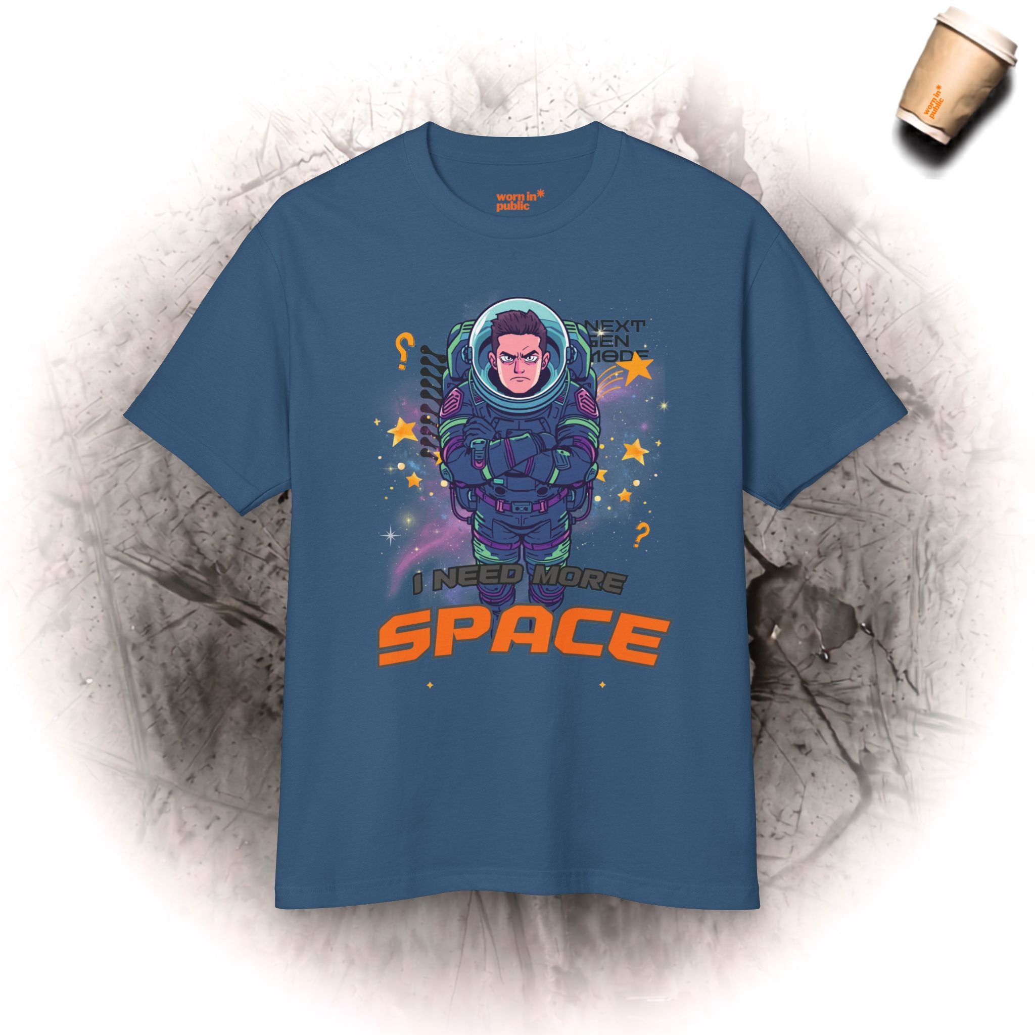 Space Suit Unisex Graphic Tee | I Need Space Astronaut Mood T-Shirt