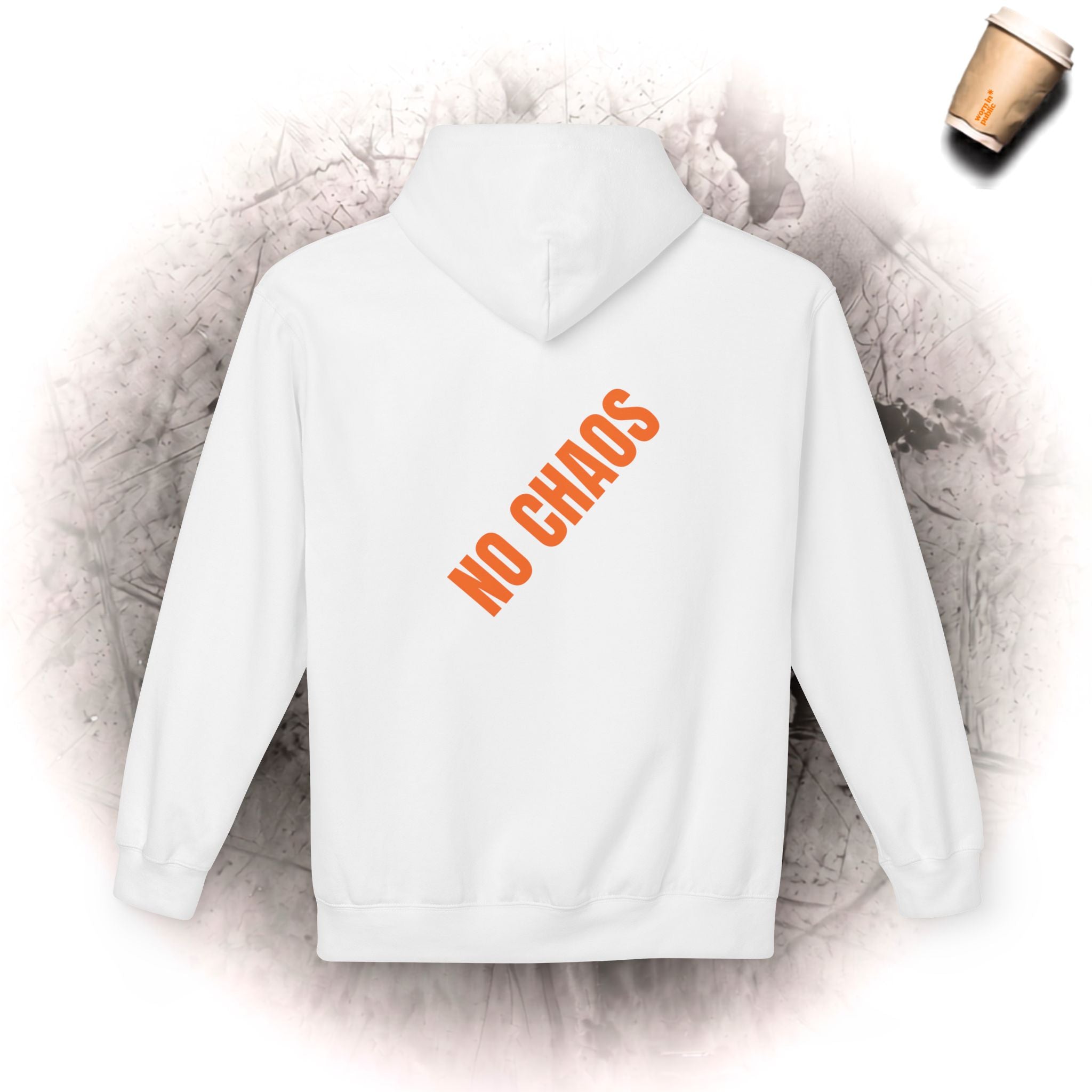 No Chaos Hoodie | Minimalistischer motivierender Kapuzenpullover