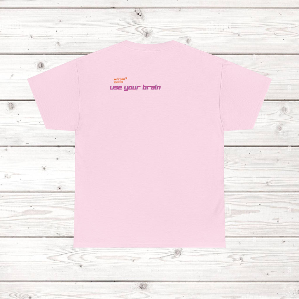 Brain User or Abuser GEN Z Unisex Tee — Retro Cyberpunk "Use Your Brain" Graphic T-Shirt