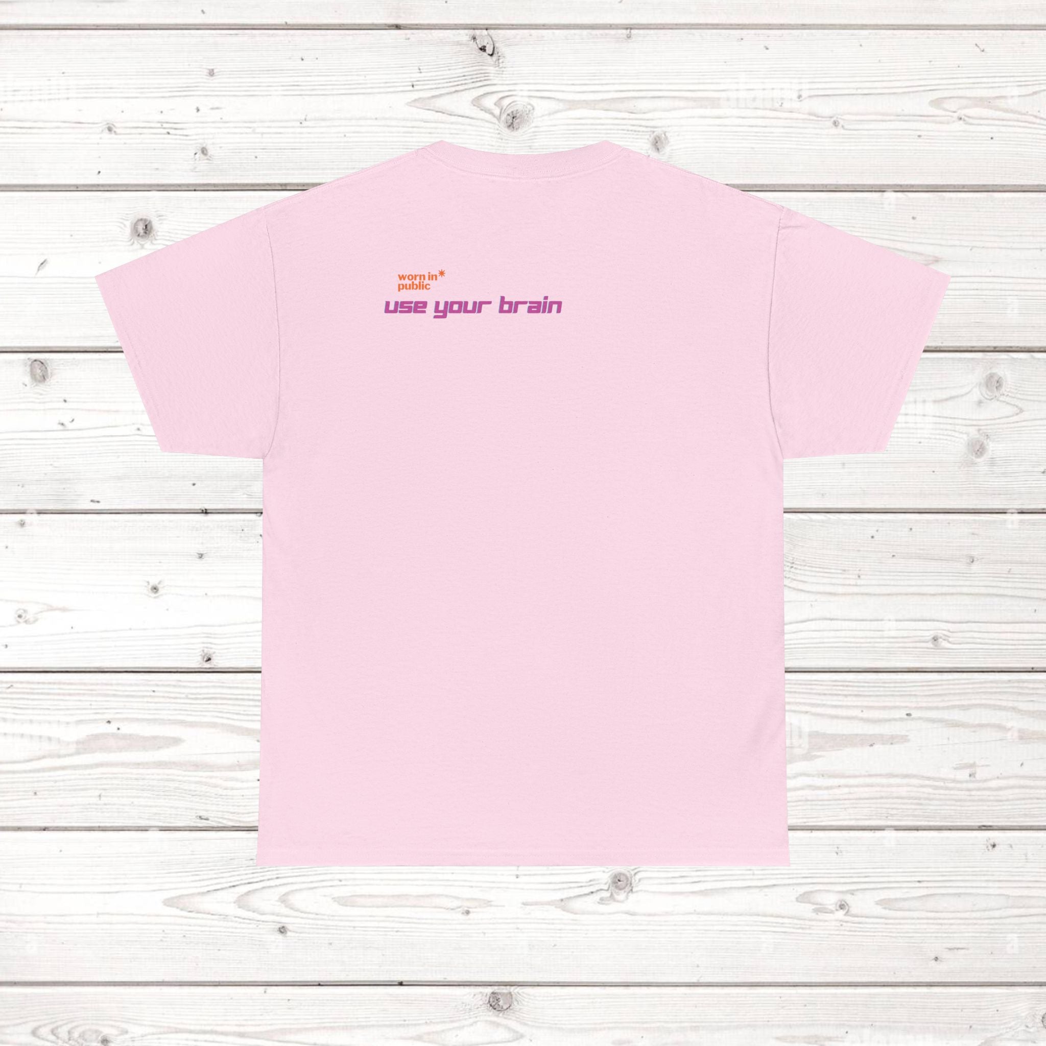 Brain User or Abuser GEN Z Unisex Tee — Retro Cyberpunk "Use Your Brain" Graphic T-Shirt