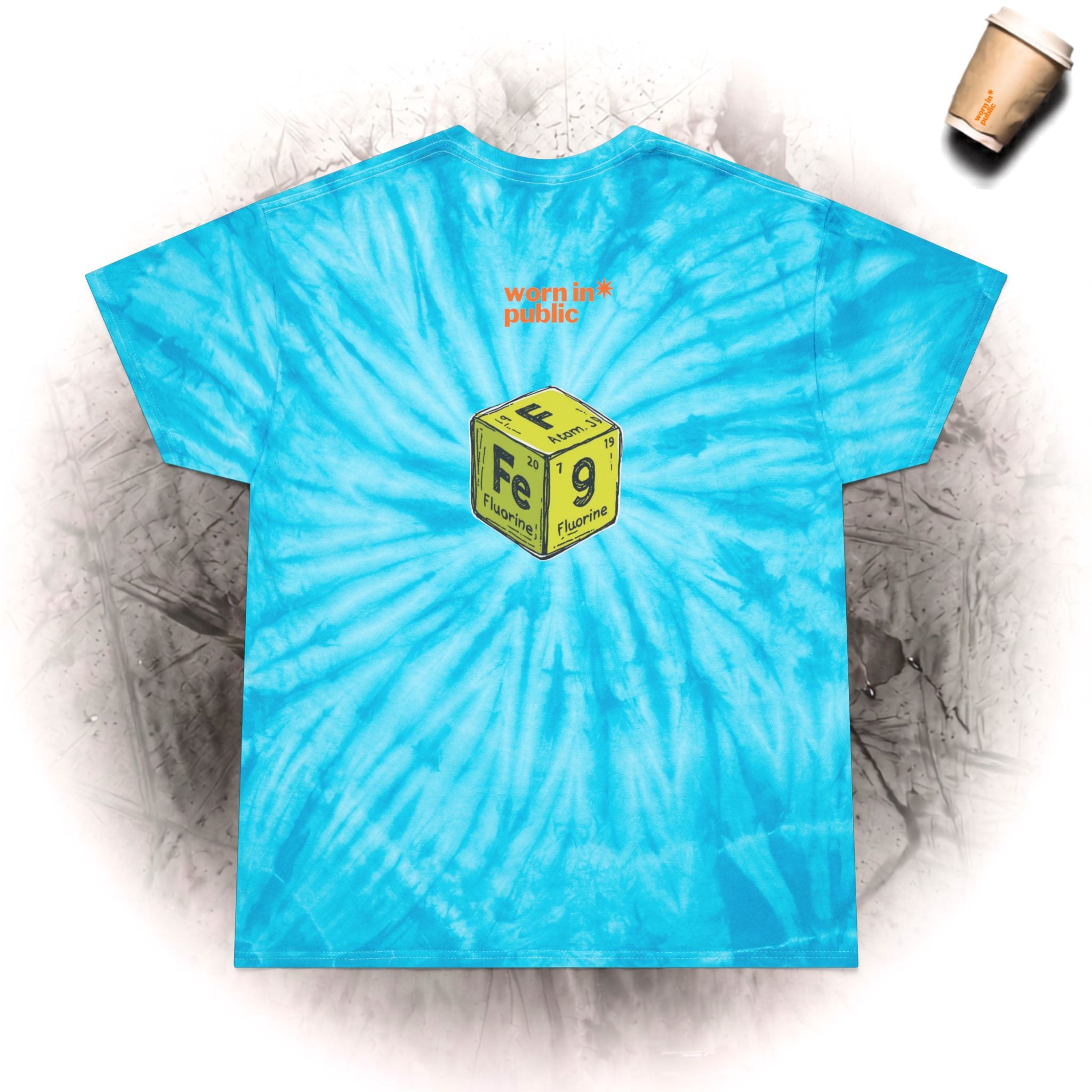 Fart Free Tie-Dye T-Shirt | Funny Graphic Tee in Cyclone Yellow