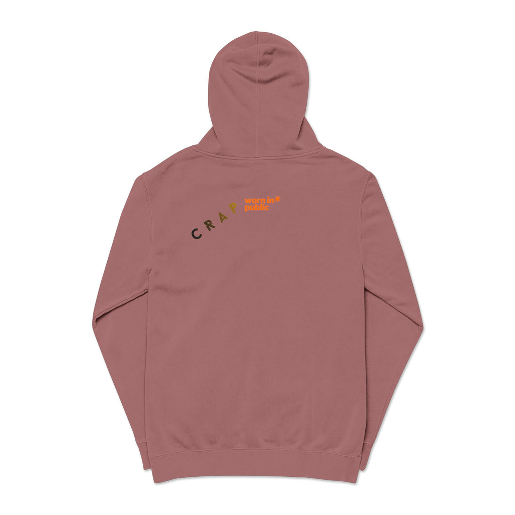 Fashion SHITS Hoodie | Minimal 'Crate' Graphic Pullover in Vintage Wash