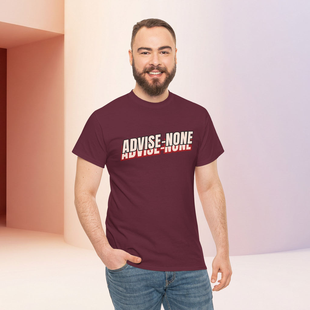 Advise None | Retro Slanted Unisex Graphic Tee
