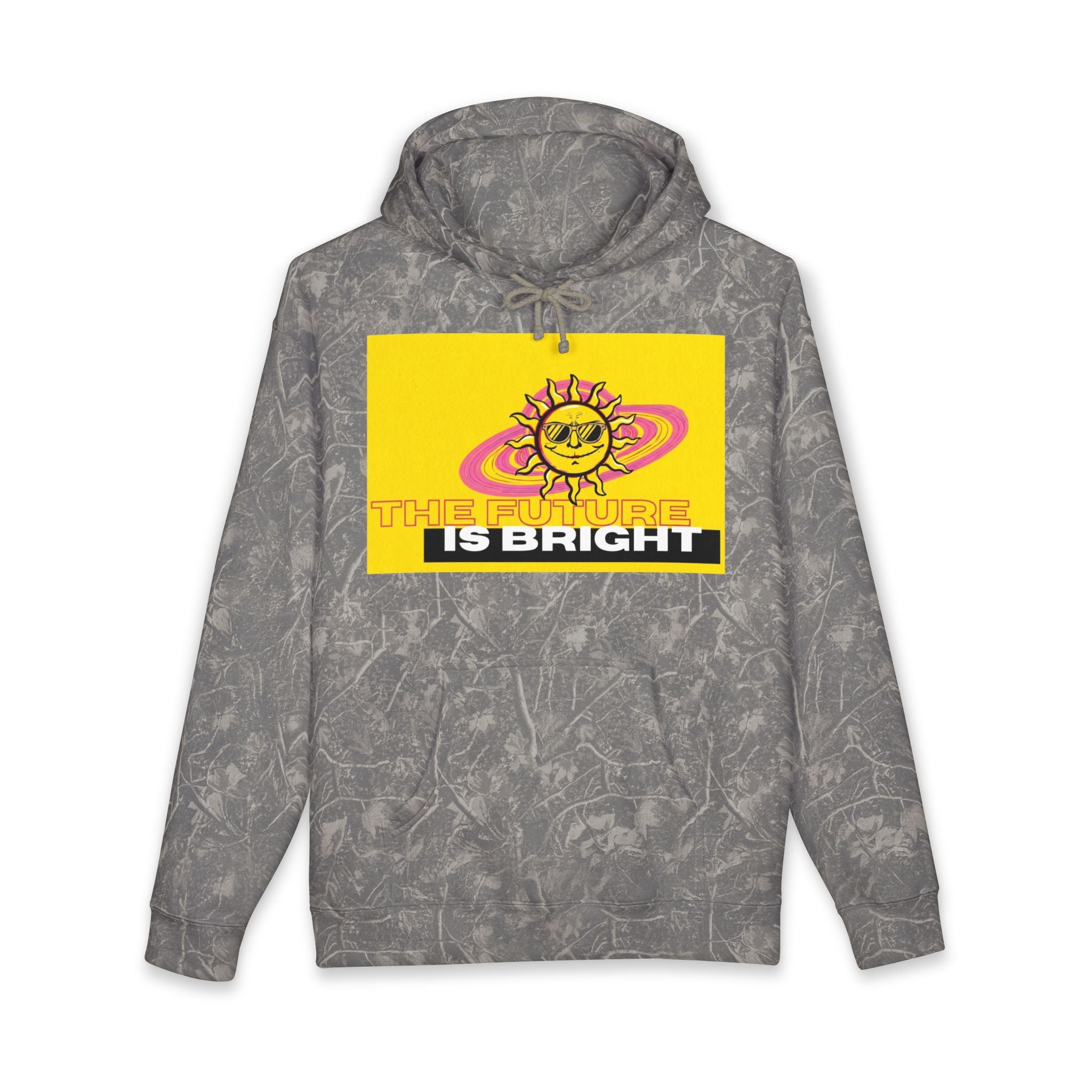 The Future Is Bright Hoodie | Retro Sun Graphic Pullover Sweatshirt