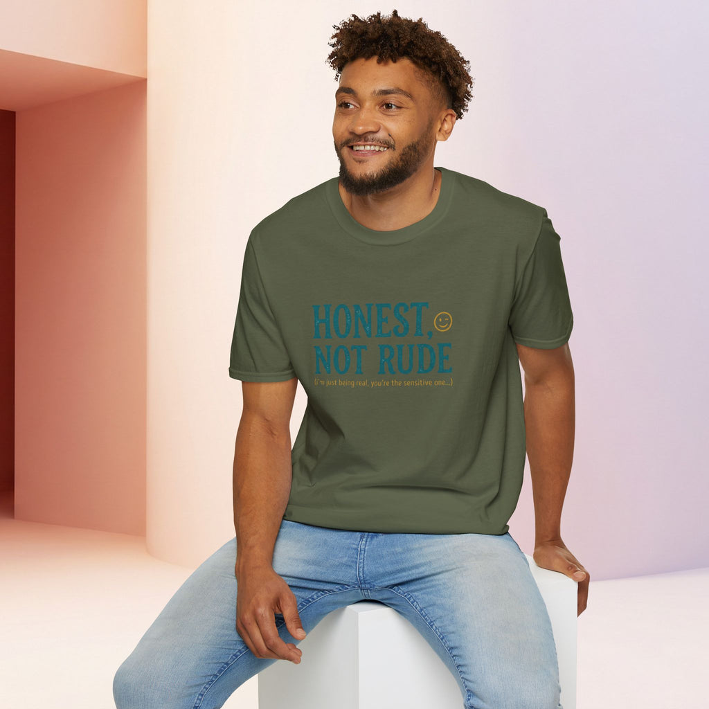 Honest Not Rude | Funny Sarcastic Unisex Graphic Tee for Real Talk