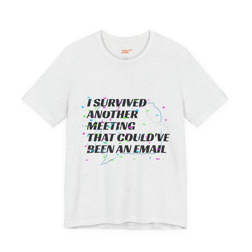 I Survived Another Meeting That Could've Been an Email T-Shirt | Funny Office Humor Tee