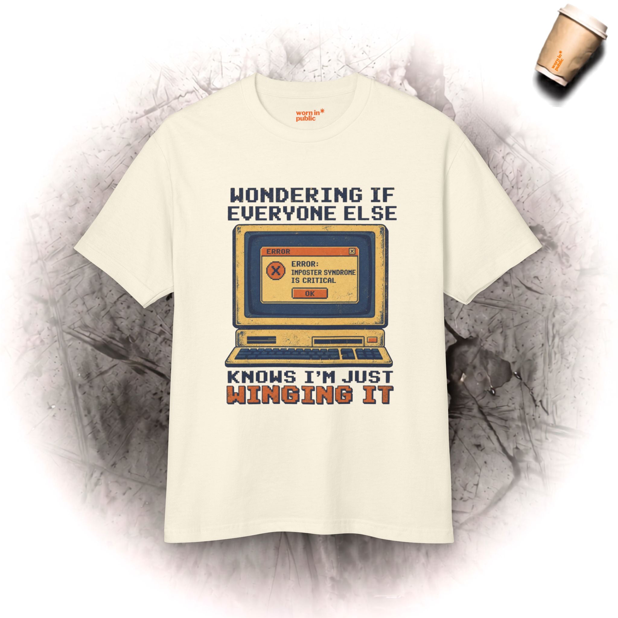 Winging It | Retro Computer Graphic Tee | Unisex Vintage Tech T-Shirt