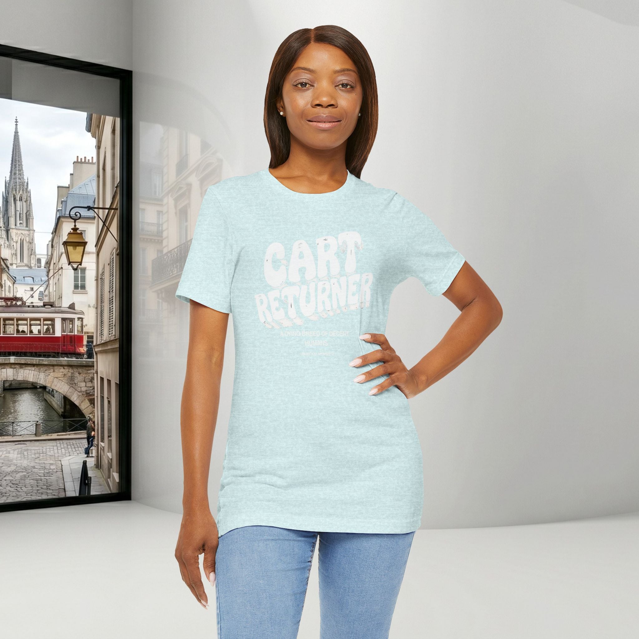 Cart Returner T-Shirt | Funny Grocery Store Humor Tee for Good People