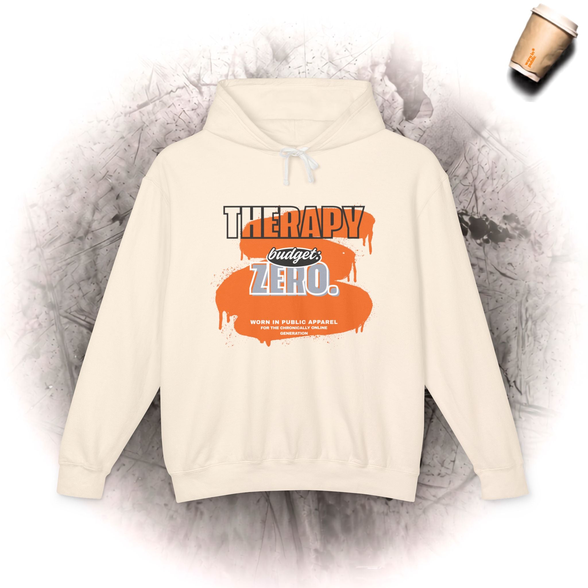 Therapy Budget Zero Hoodie | Lustiger Mental Health Humor Pullover