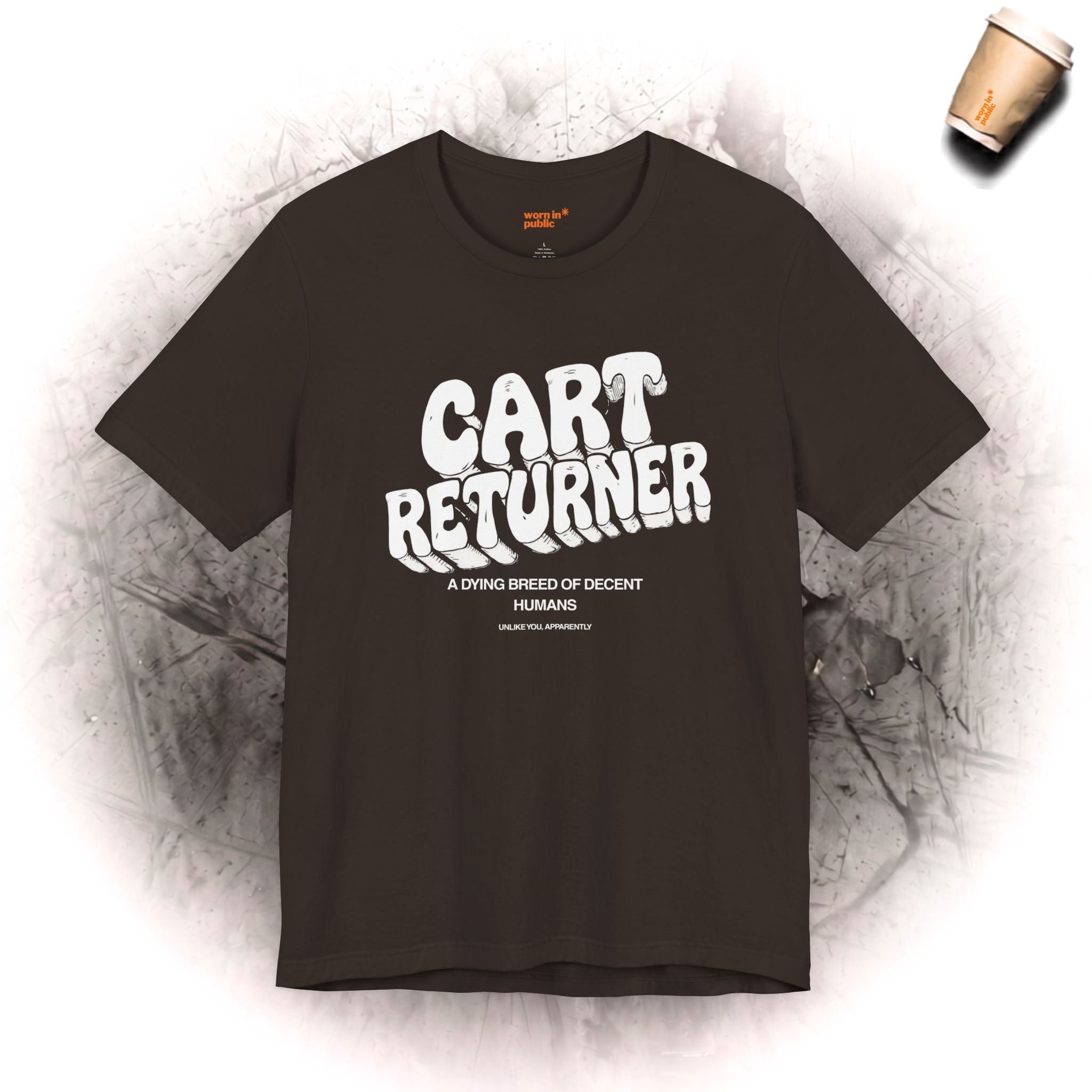 Einkaufswagen-Zurückbringer T-Shirt | Lustiges Supermarkt-Humor-T-Shirt für gute Menschen