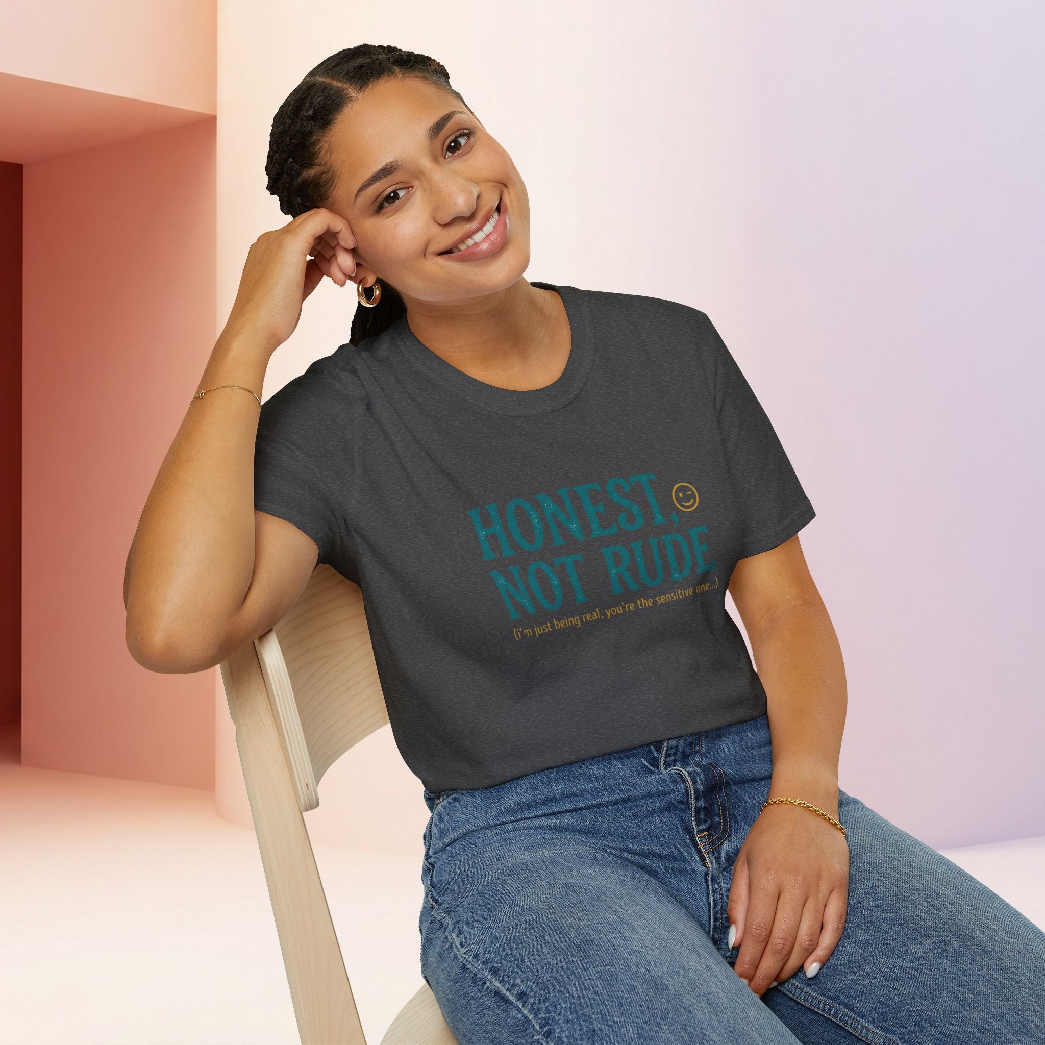 Honest Not Rude | Funny Sarcastic Unisex Graphic Tee for Real Talk
