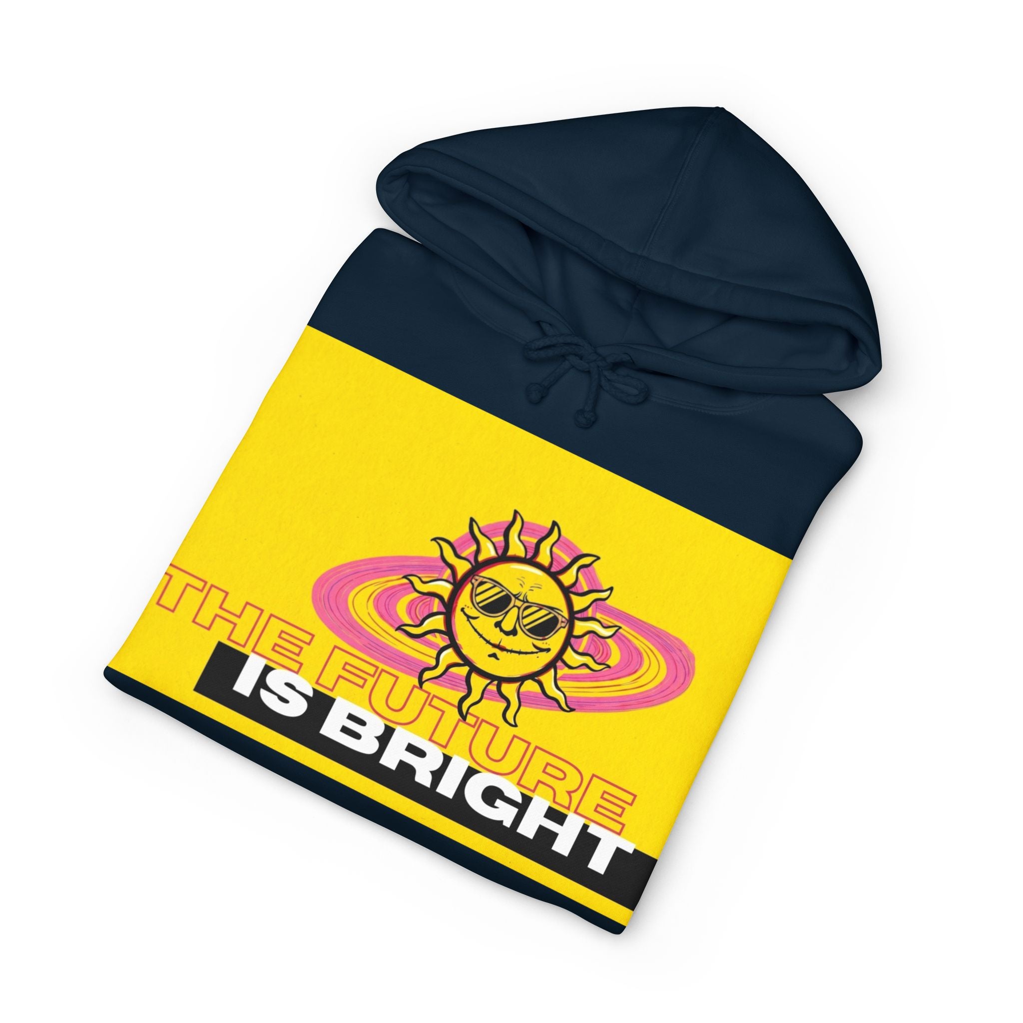 The Future Is Bright Hoodie | Retro Sun Graphic Pullover Sweatshirt