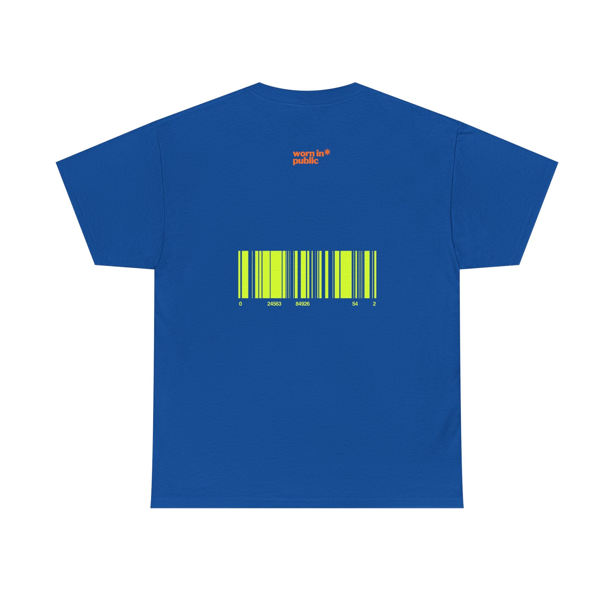 Luxuries of Life Neon Abstract Wave T-Shirt | Barcode Graphic Tee