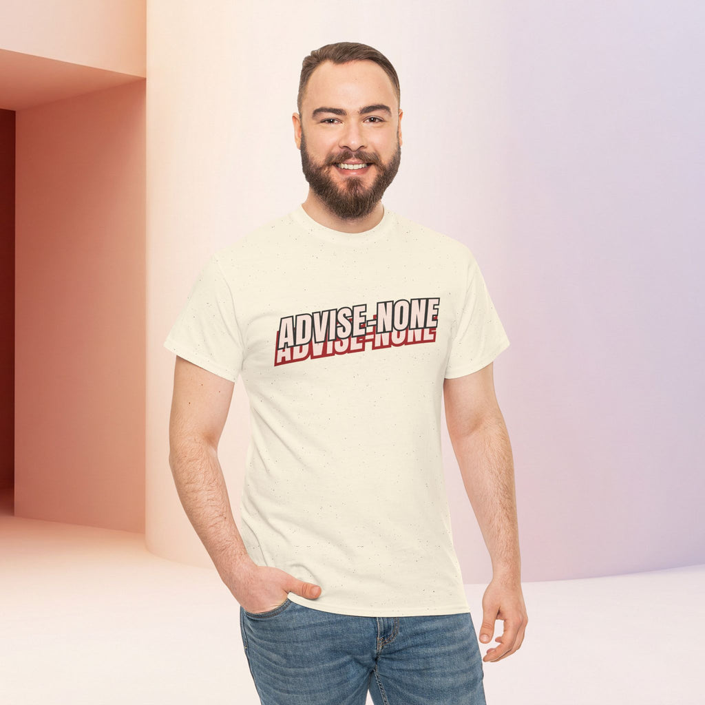 Advise None | Retro Slanted Unisex Graphic Tee