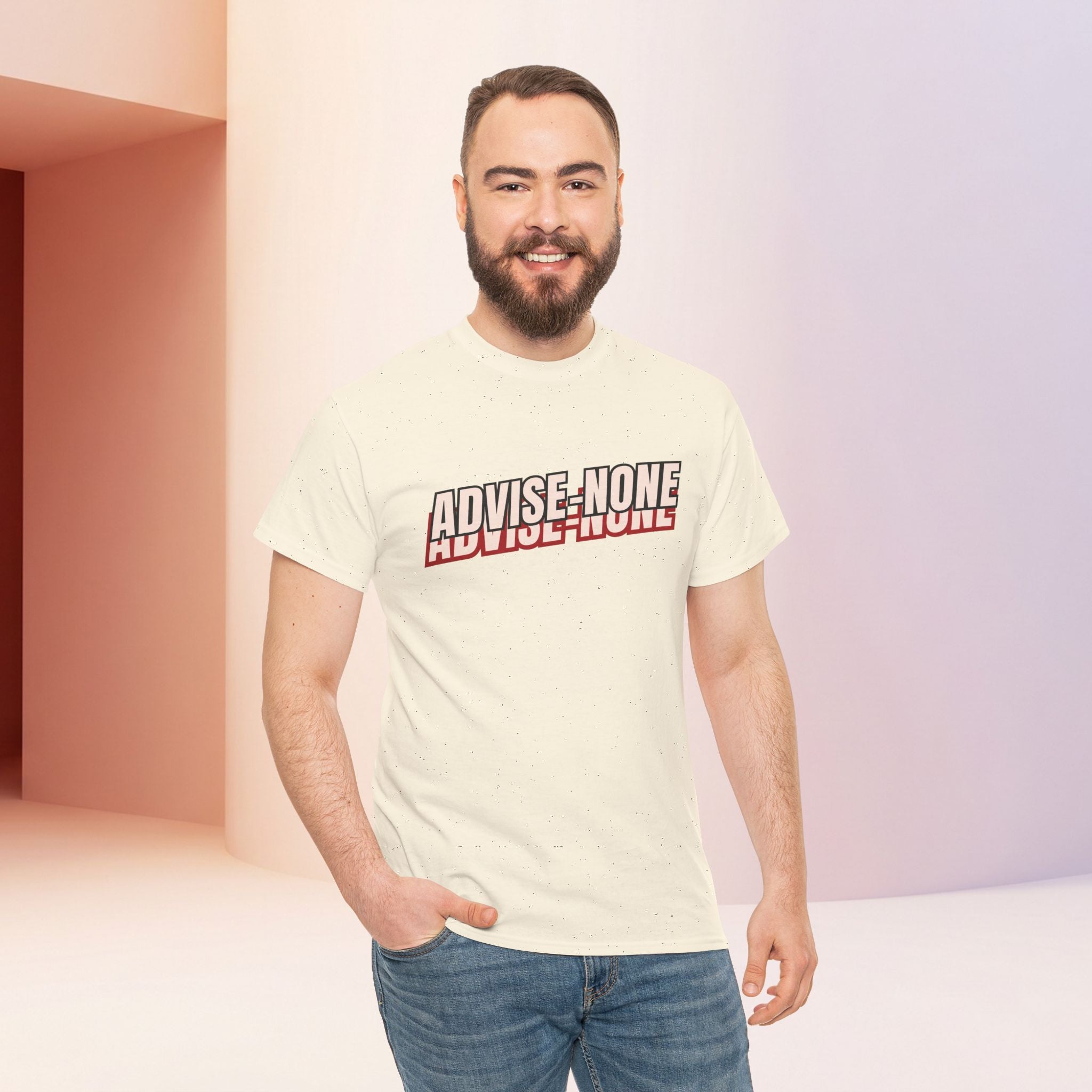 Advise None | Retro Slanted Unisex Graphic Tee