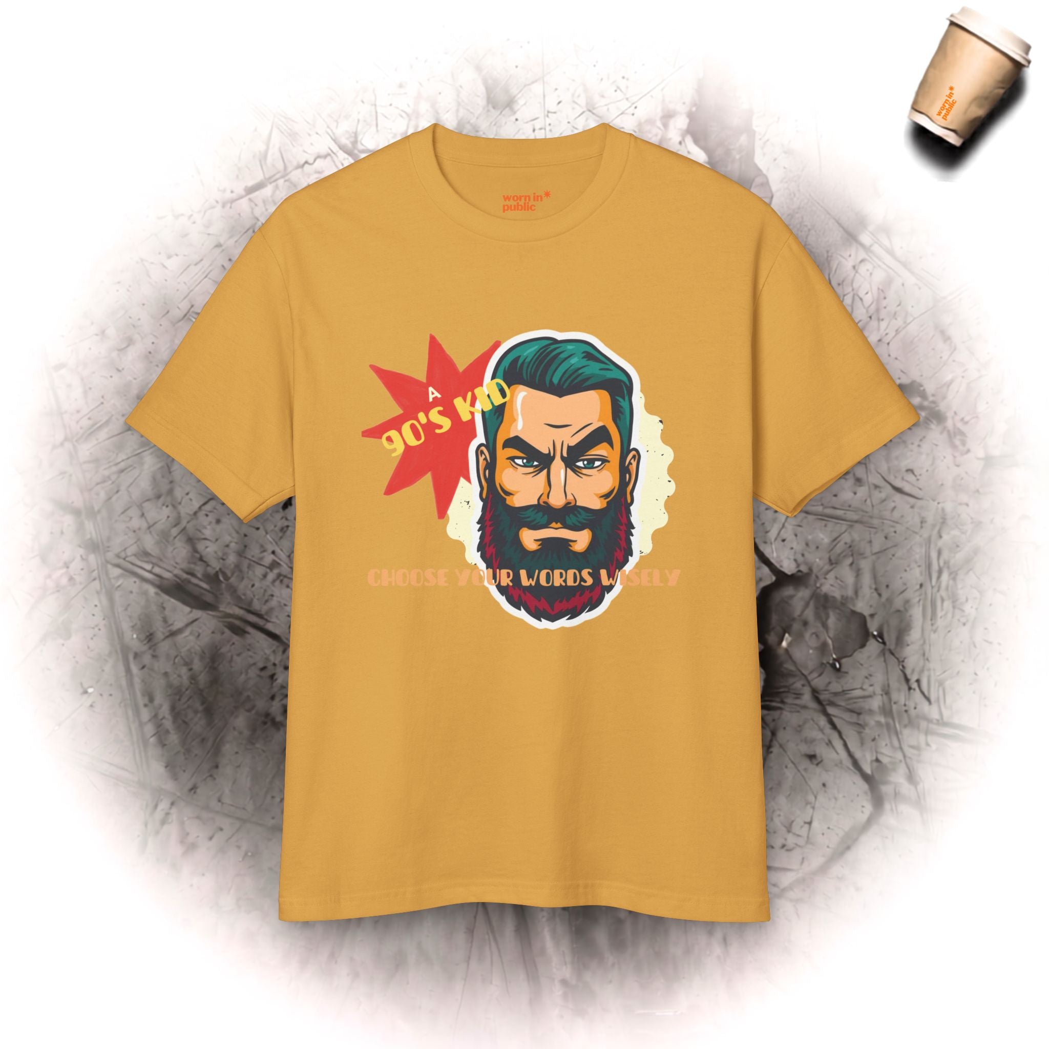 Born in the 90's comes with a beard T-Shirt | T-Shirt für echte Männer