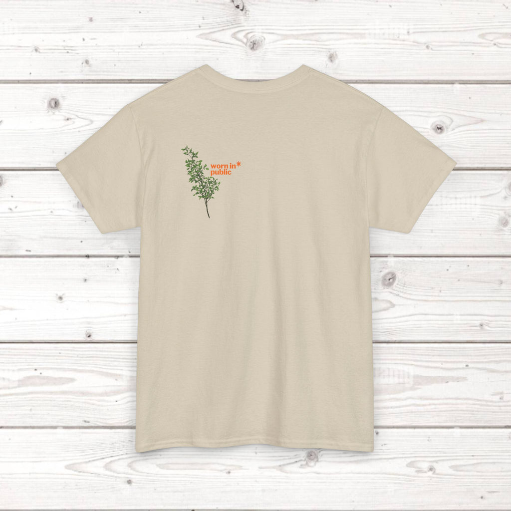 Unisex Botanical Tee — "Feel Free to Be Bored" Graphic T-Shirt