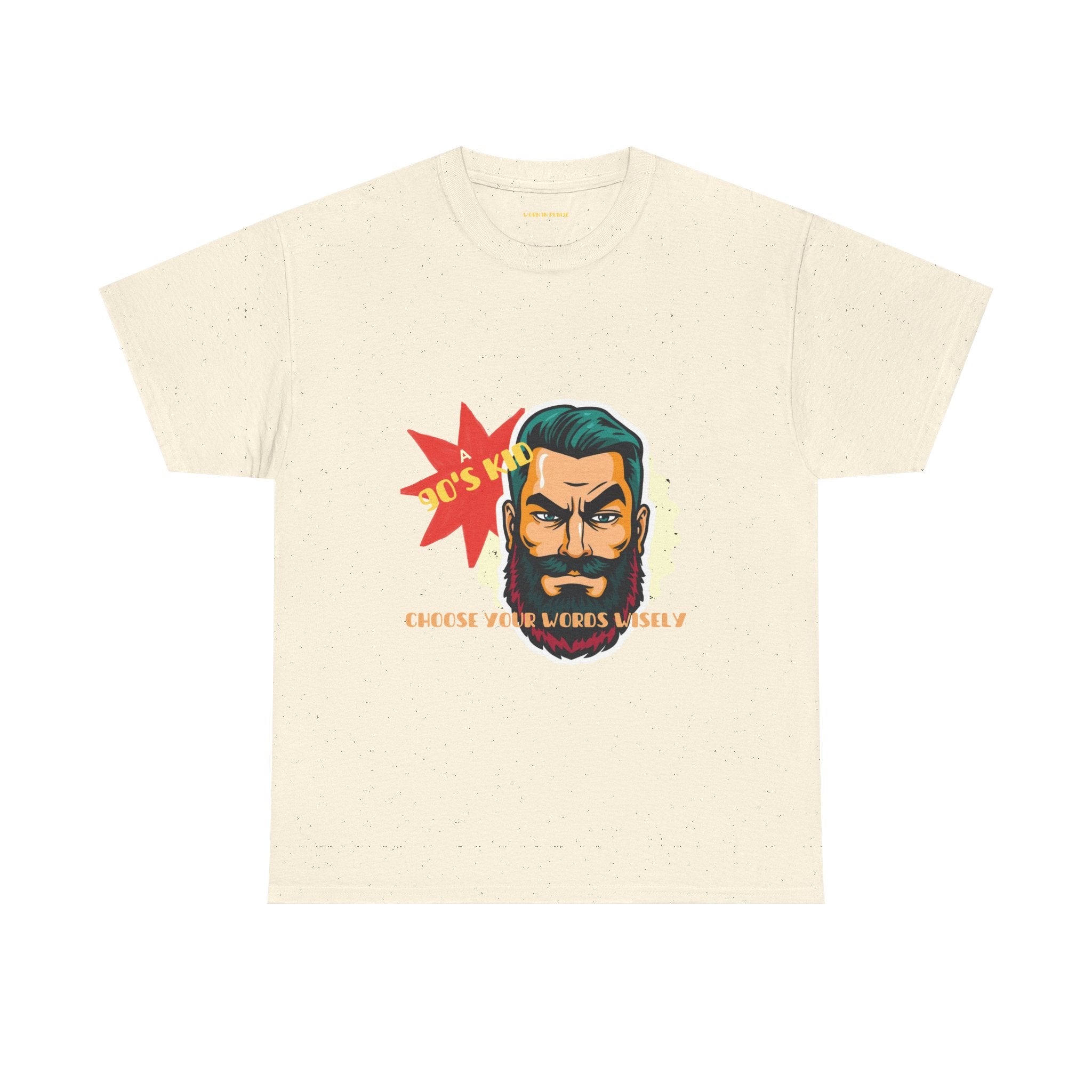 Born in the 90's comes with a beard T-Shirt | Tee for real Men