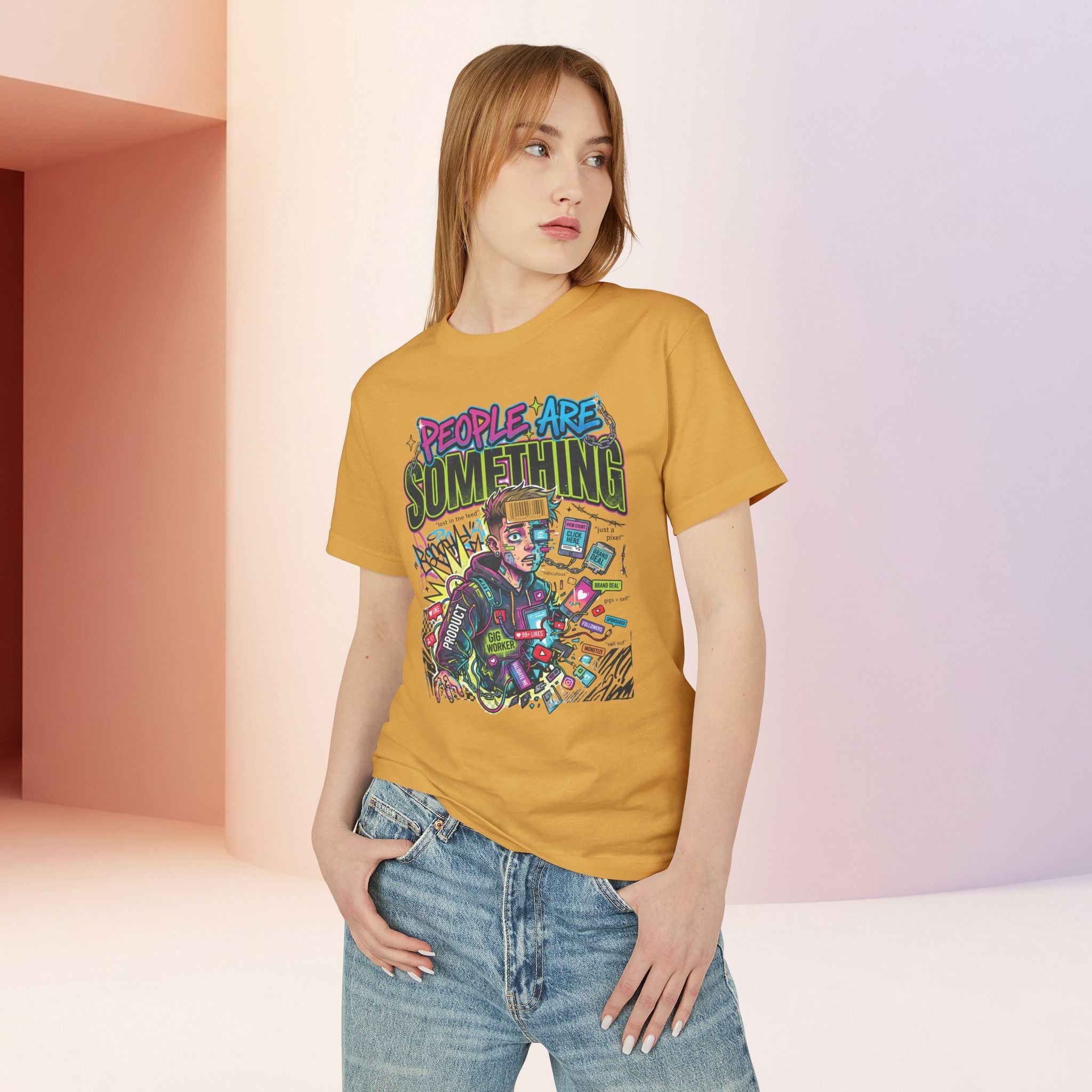 People Are Something | Unisex Retro Cyber Pop Art Graphic Tee