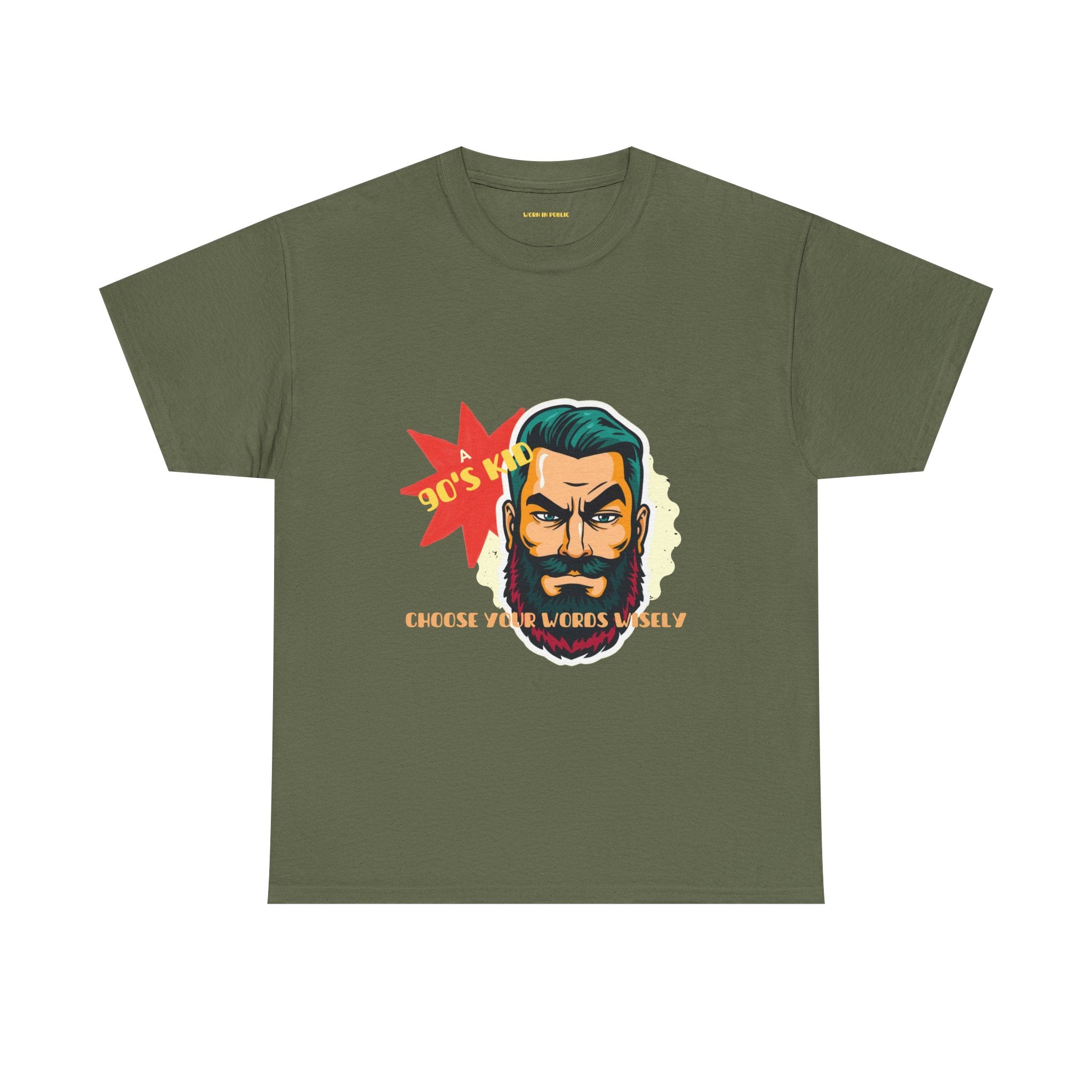 Born in the 90's comes with a beard T-Shirt | Tee for real Men