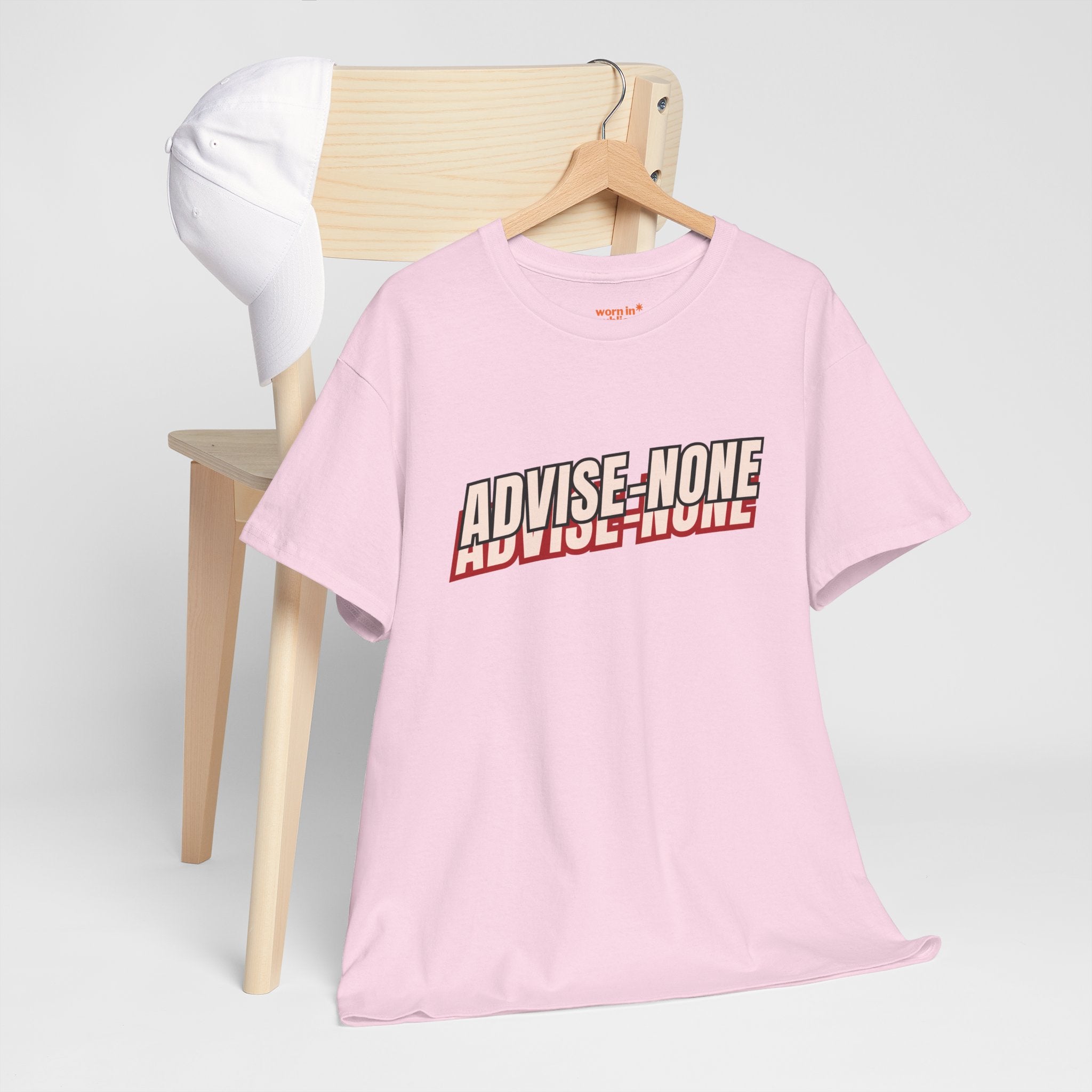 Advise None | Retro Slanted Unisex Graphic Tee
