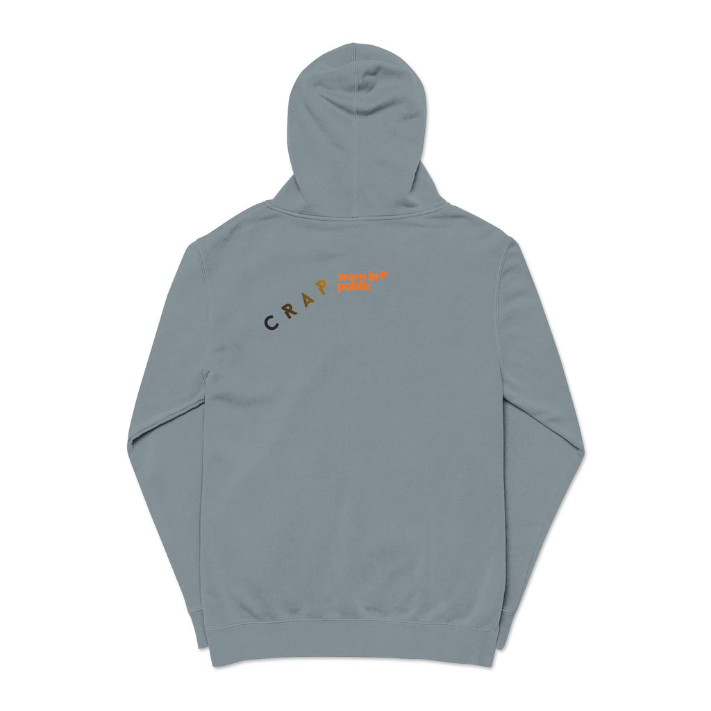 Fashion SHITS Hoodie | Minimal 'Crate' Graphic Pullover in Vintage Wash