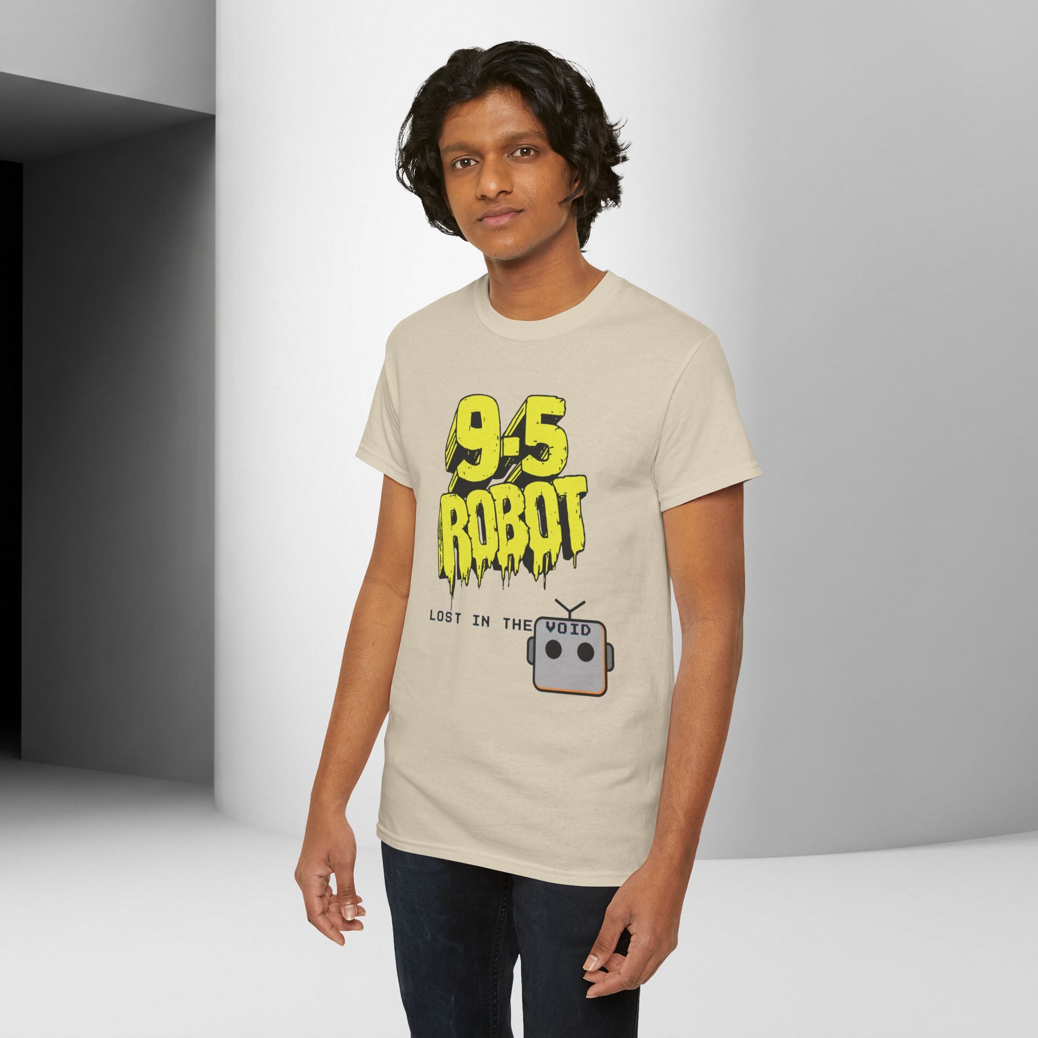 9-5 Roboter Unisex Graphic Tee | Lost in the Void existentielles T-Shirt